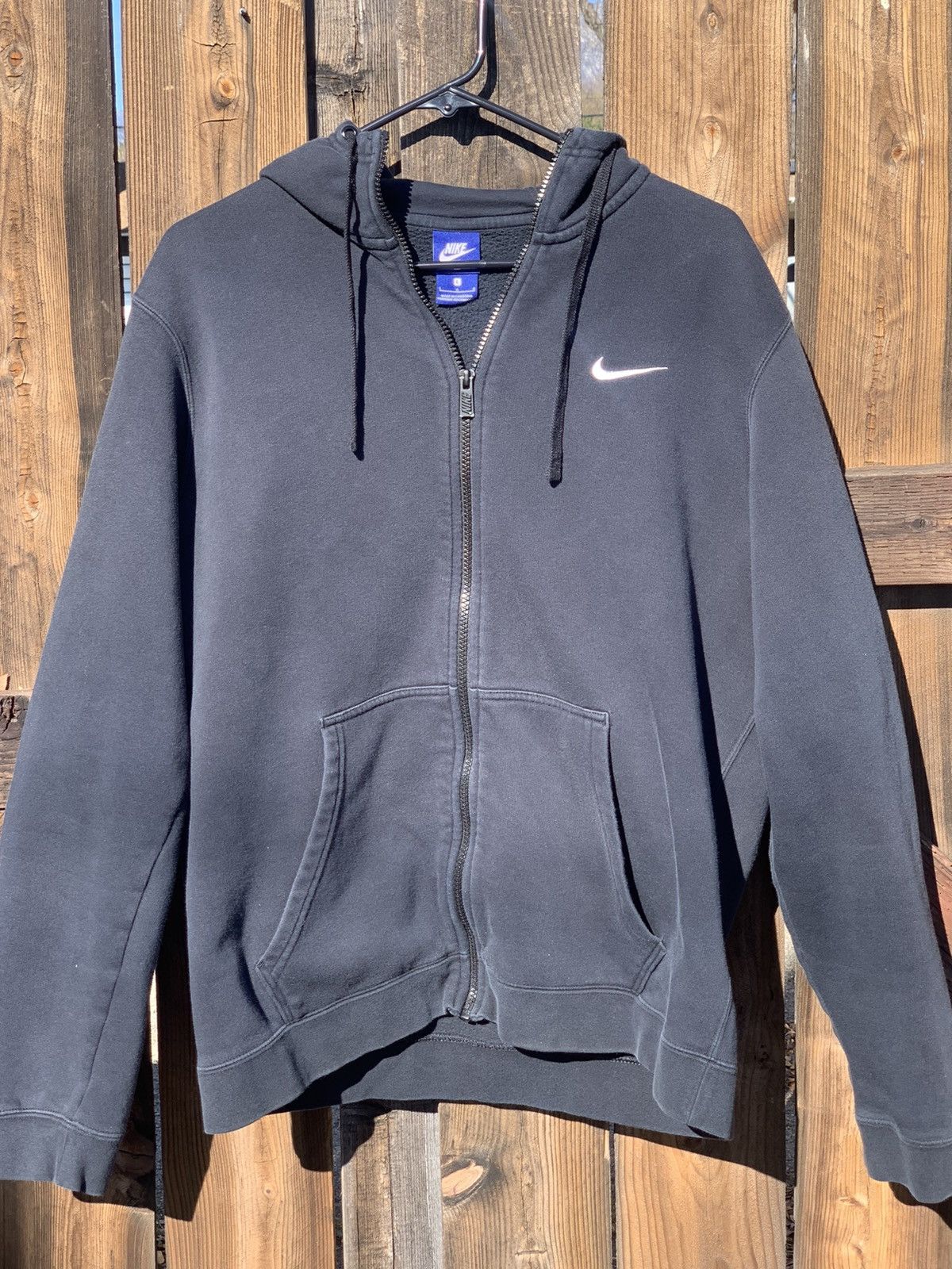 Nike × Vintage Nike Hoodie left check embroidered Size US L / EU 52-54 / 3 - 1 Thumbnail