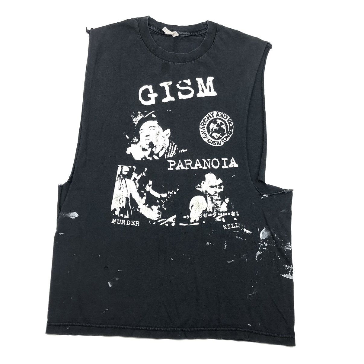 Vintage Vintage Gism Anarchy And Violence Sleeveless Shirt Size L | Grailed