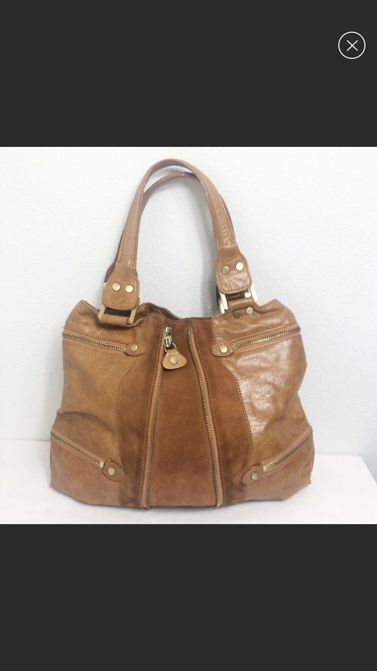 Jimmy Choo Jimmy Choo Mona Large Tote Tobacco Brown Camel Grailed
