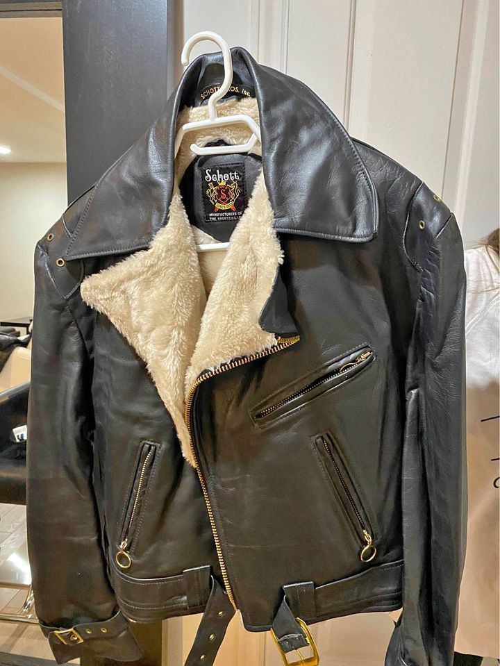 Schott NYC shearling perfecto jacket M