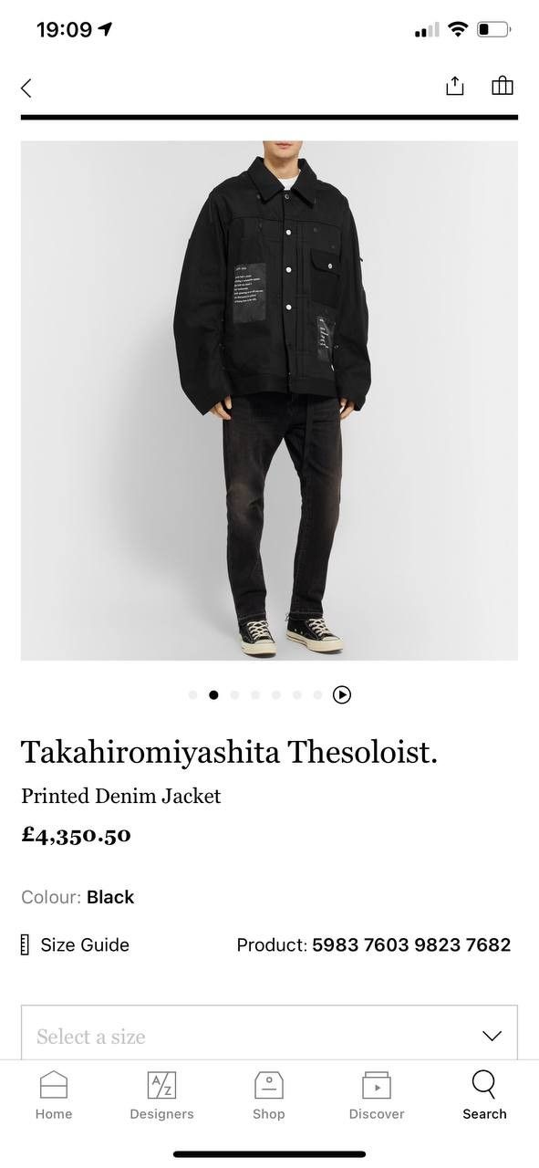 Takahiromiyashita The Soloist. TAKAHIROMIYASHITA THESOLOIST Printed Denim  Jacket | Grailed