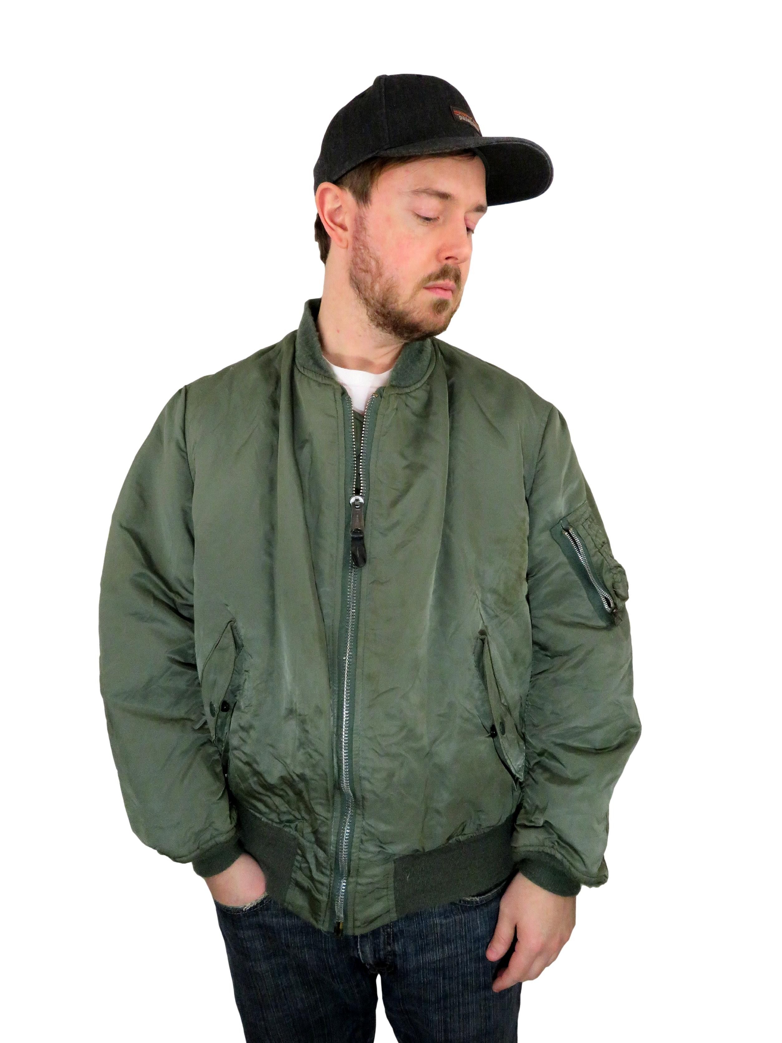Alpha Industries × Made In Usa × Military Vintage Alpha MA-1 