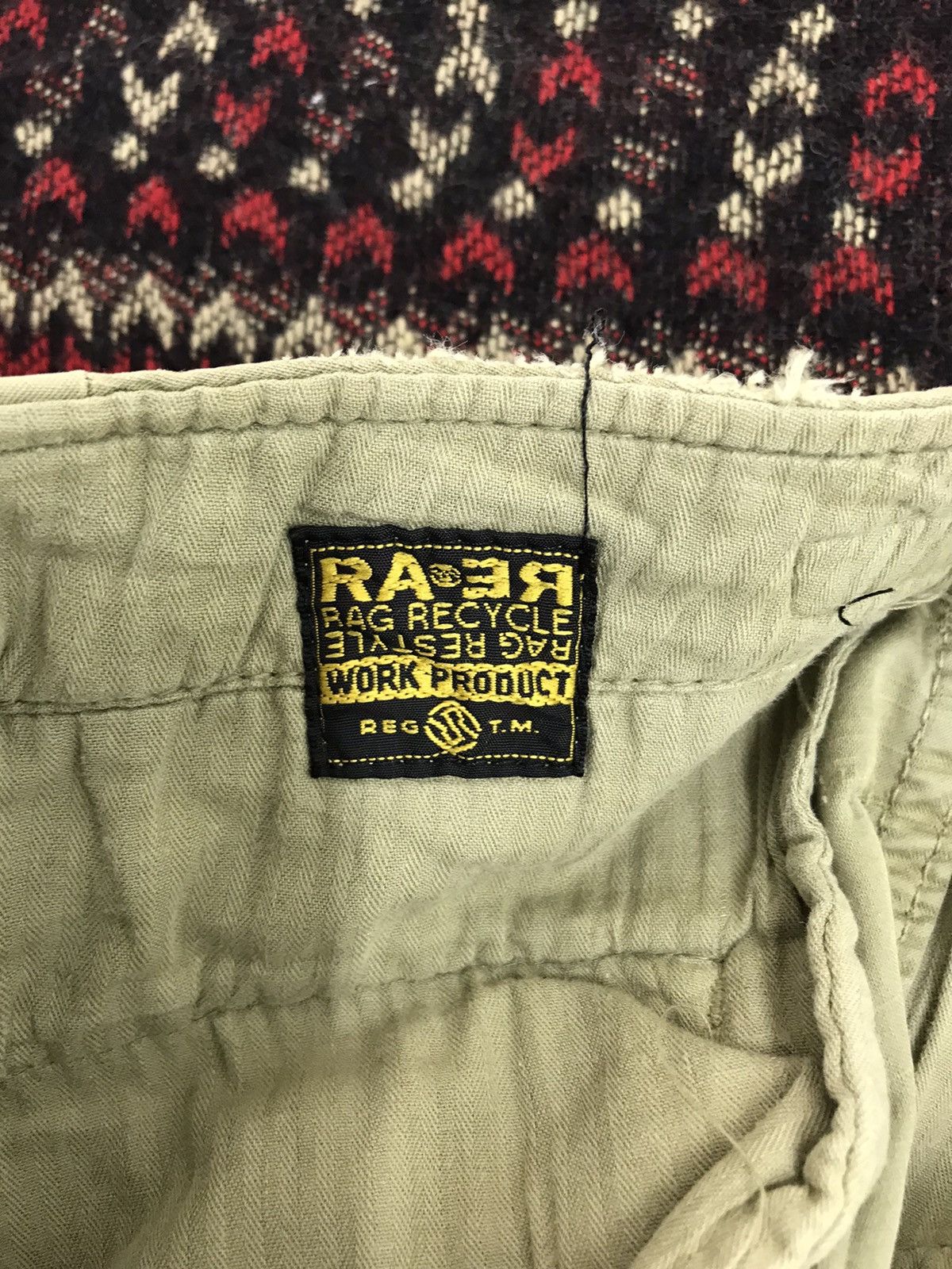 Japanese Brand Raer Italy Military Cargo Cropped Style Embroydery Pant 31🟦 Size US 32 / EU 48 - 10 Thumbnail