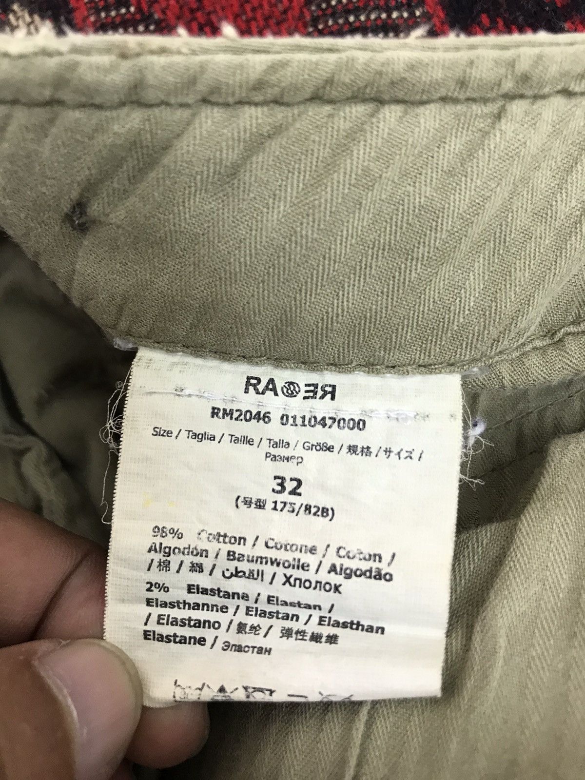 Japanese Brand Raer Italy Military Cargo Cropped Style Embroydery Pant 31🟦 Size US 32 / EU 48 - 11 Thumbnail