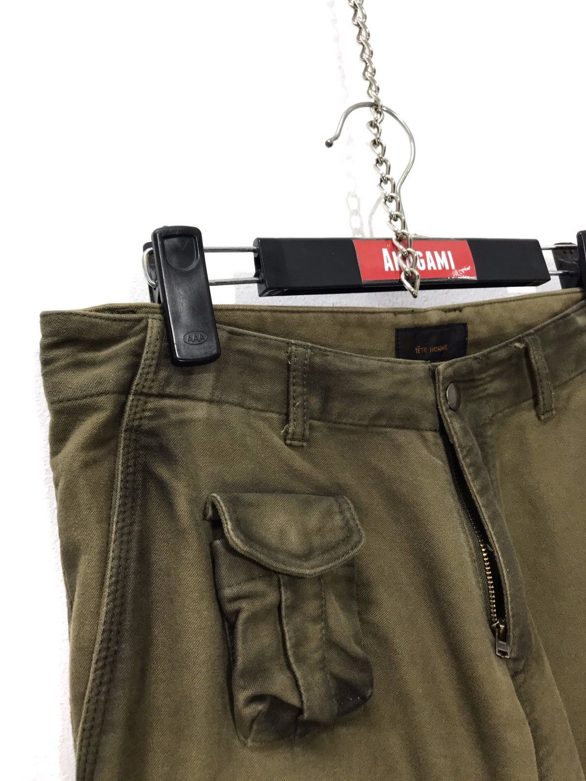 Tete Homme Cargo Tactical Pant Moleskin Bondage Slight Flare Low Rise Size US 30 / EU 46 - 7 Thumbnail