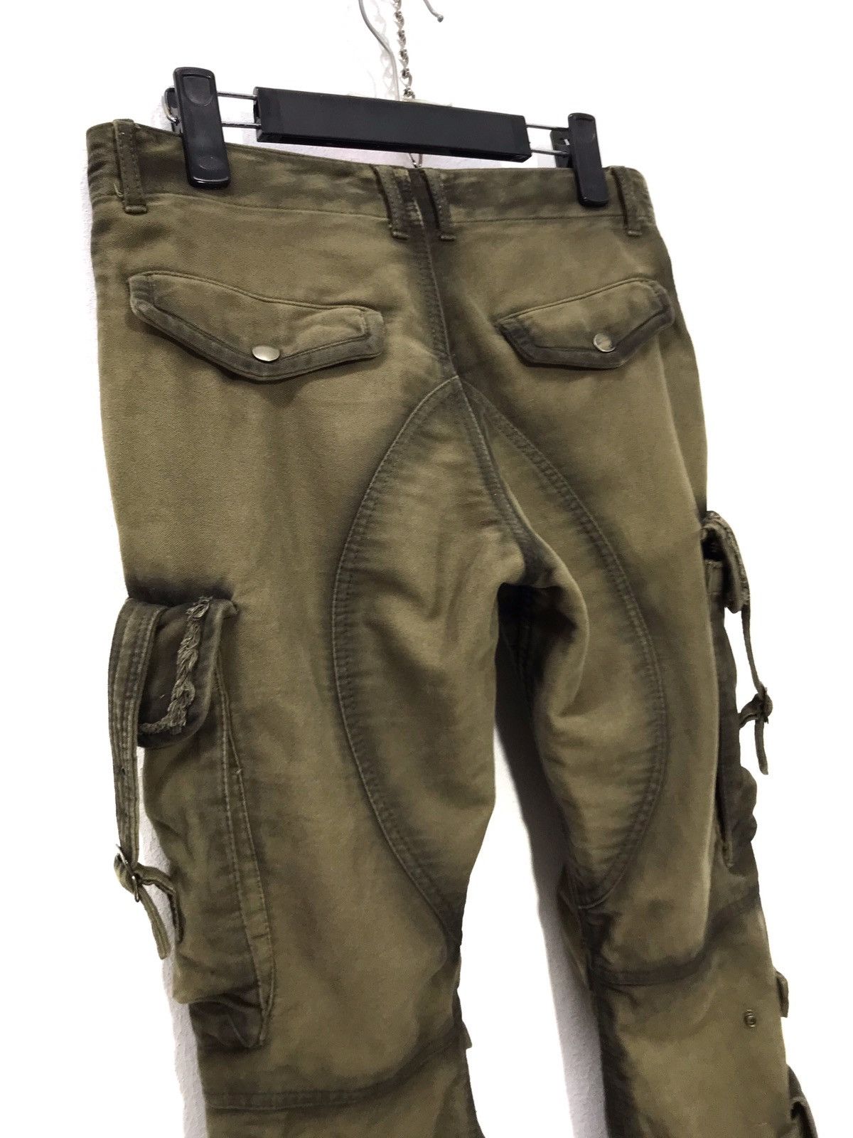 Tete Homme Cargo Tactical Pant Moleskin Bondage Slight Flare Low Rise Size US 30 / EU 46 - 10 Thumbnail