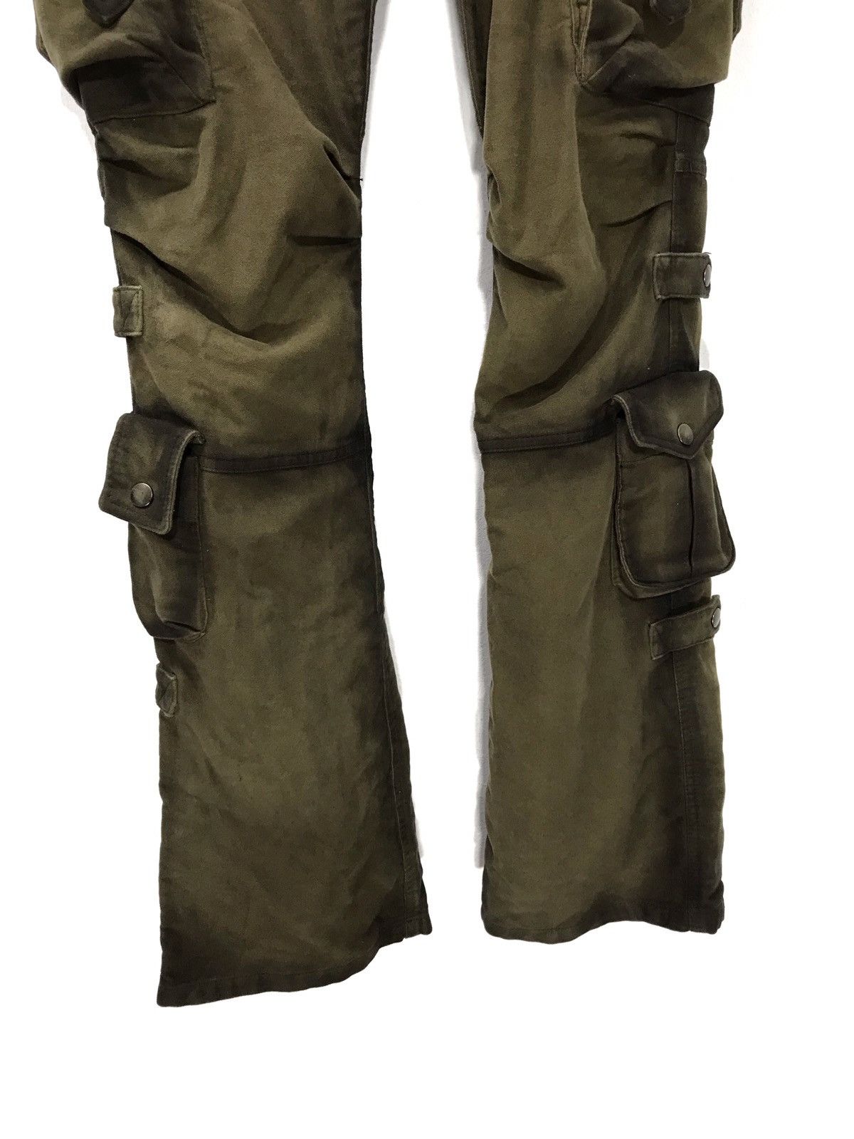 Tete Homme Cargo Tactical Pant Moleskin Bondage Slight Flare Low Rise Size US 30 / EU 46 - 3 Thumbnail