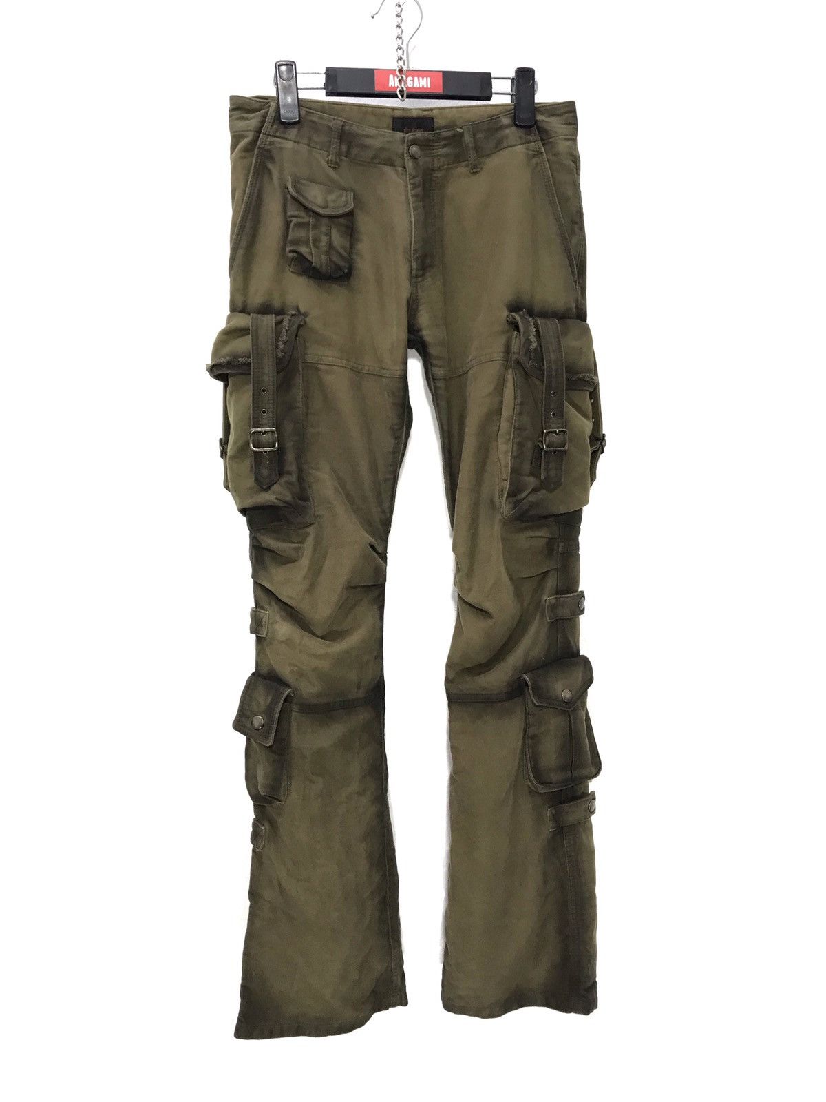 Tete Homme Cargo Tactical Pant Moleskin Bondage Slight Flare Low Rise Size US 30 / EU 46 - 2 Thumbnail