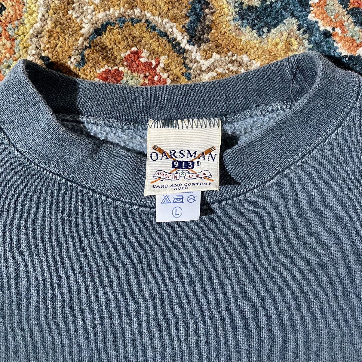 Vintage Vintage 90s Faded Green Grey Alaska Sweatshirt Size Large Size US L / EU 52-54 / 3 - 4 Thumbnail