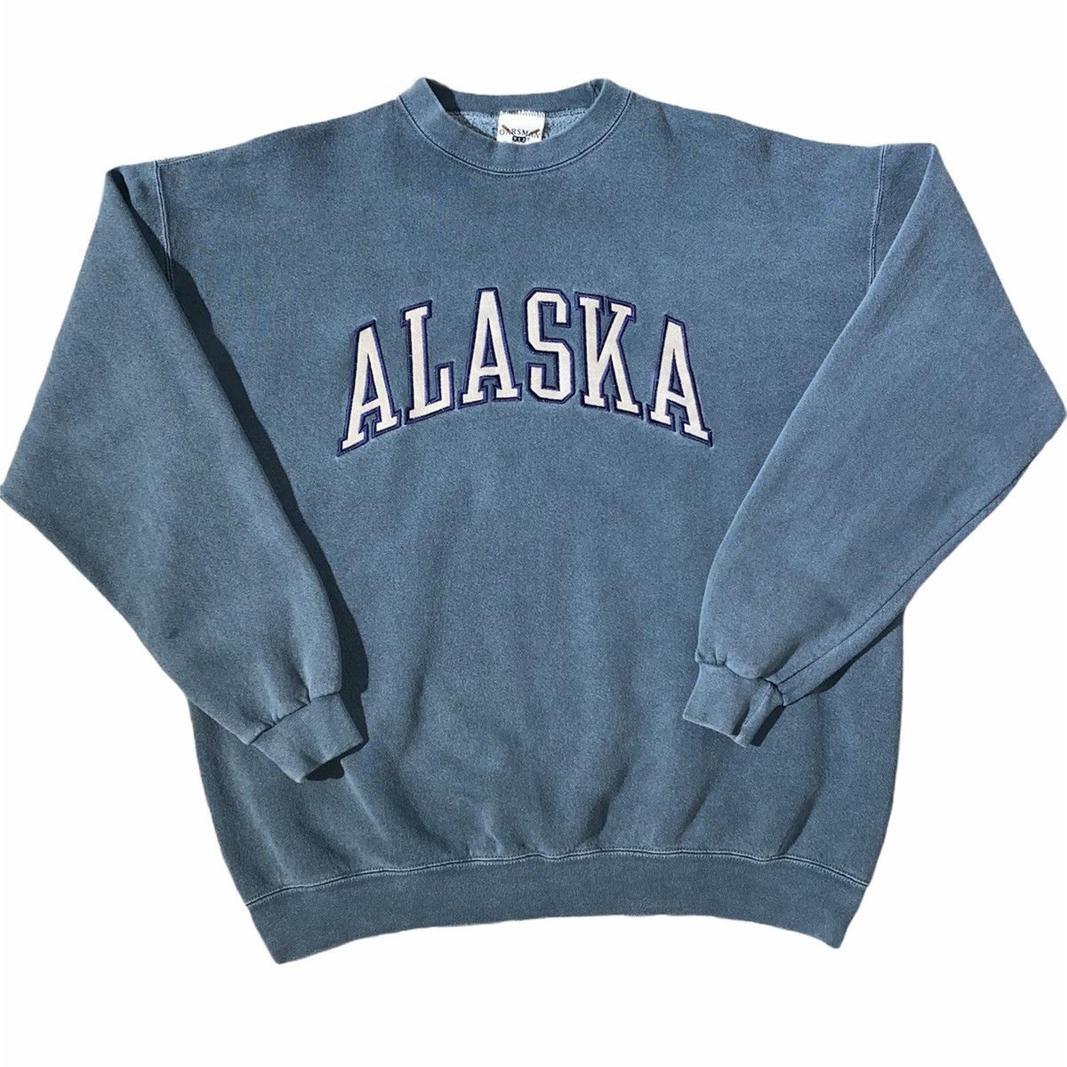 Vintage Vintage 90s Faded Green Grey Alaska Sweatshirt Size Large Size US L / EU 52-54 / 3 - 1 Thumbnail