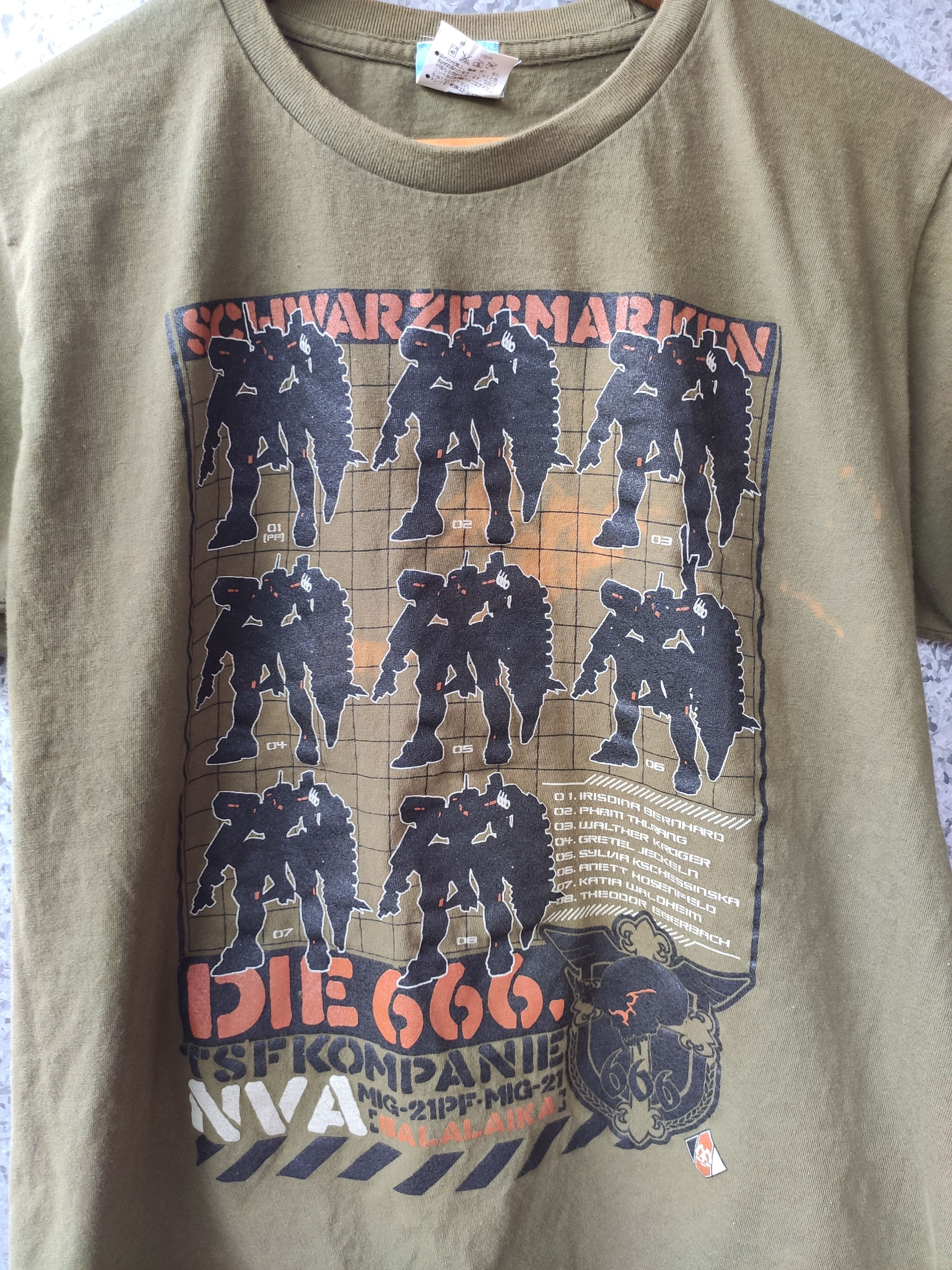 Anime 🔥 Anime Schwarzesmarken t shirt Anime uniform 666 tactical Size US M / EU 48-50 / 2 - 2 Thumbnail