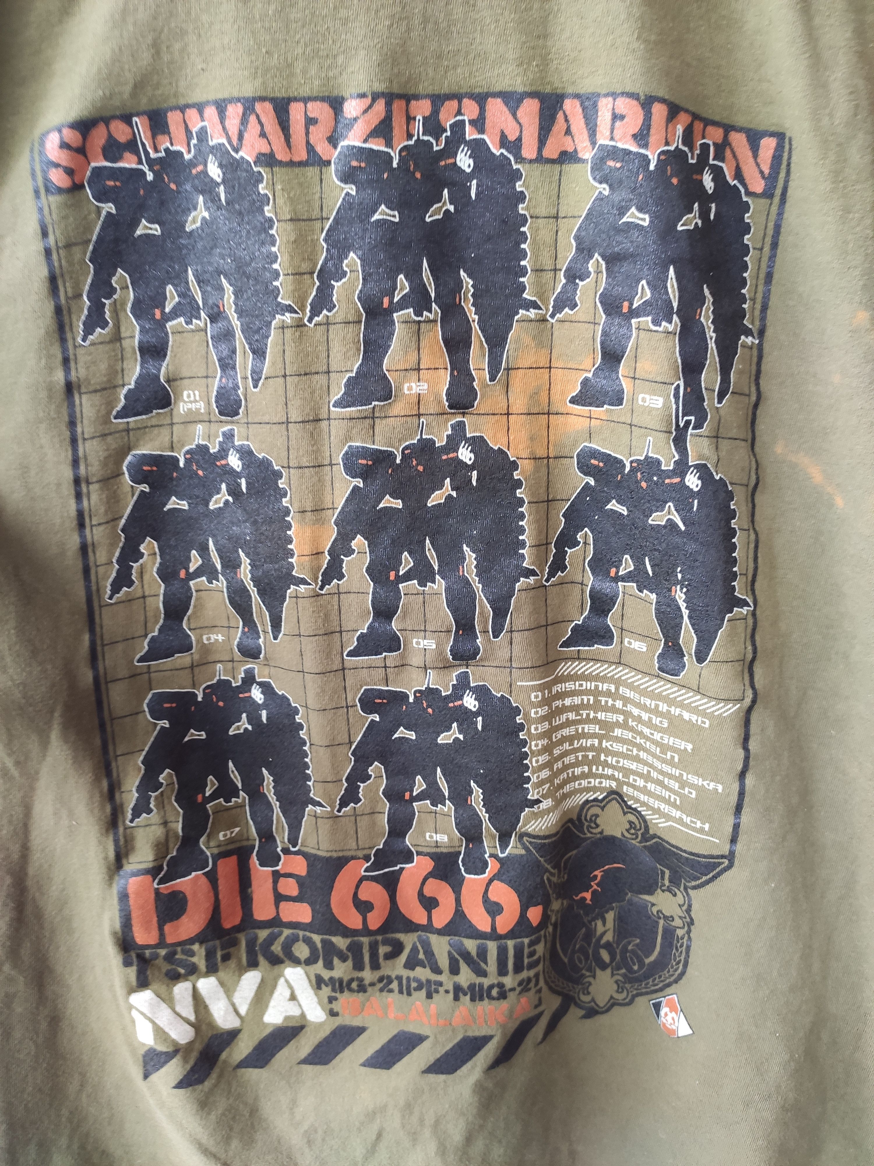 Anime 🔥 Anime Schwarzesmarken t shirt Anime uniform 666 tactical Size US M / EU 48-50 / 2 - 7 Thumbnail