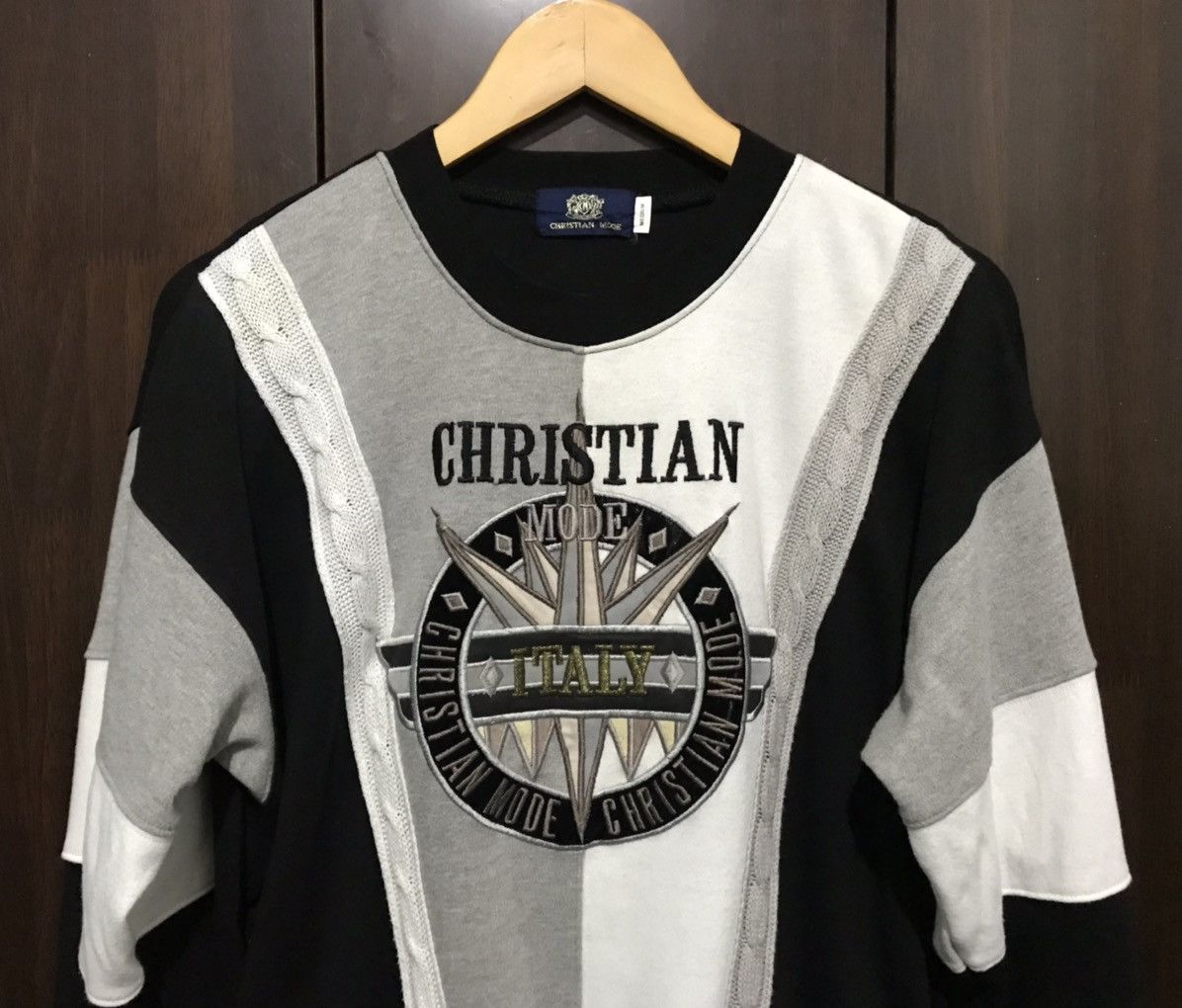 Designer Christian Mode Rebuild Style Embroidered Logo Sweatshirt Size US M / EU 48-50 / 2 - 2 Thumbnail