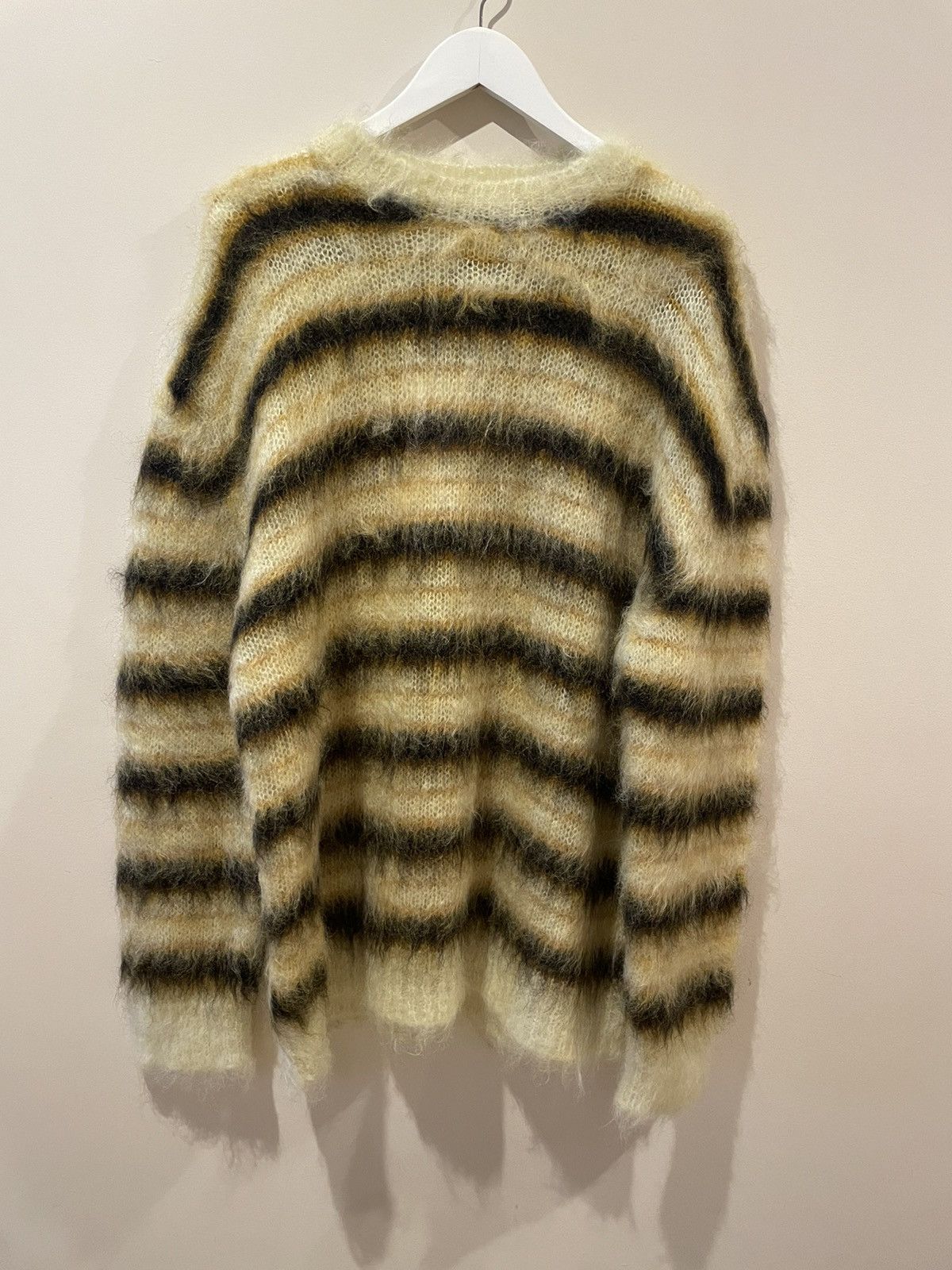 Marni Black/Yellow Striped Mohair Sweater Size US M / EU 48-50 / 2 - 1 Thumbnail