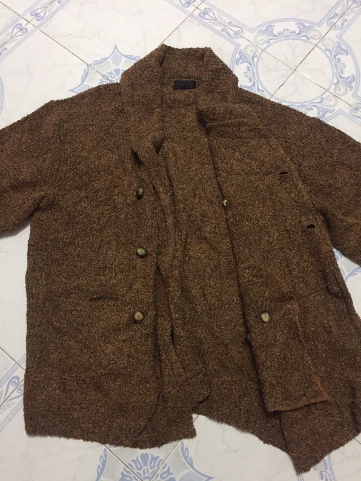 Japanese Brand Christian Aujard Double Breast Long Sweater/Cardigan Size US M / EU 48-50 / 2 - 12 Thumbnail