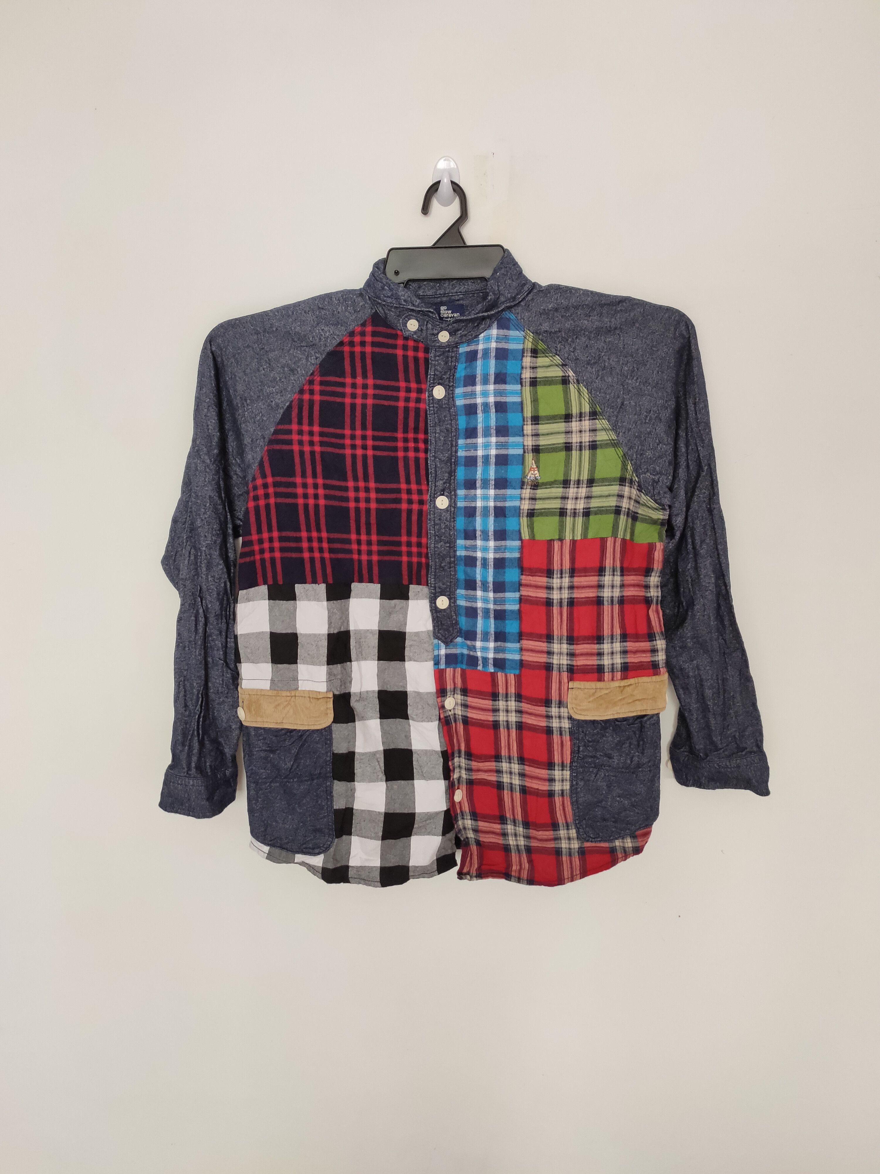 go slow caravan Go Slow Caravan Patchwork Flannel shirt Size US L / EU 52-54 / 3 - 1 Thumbnail