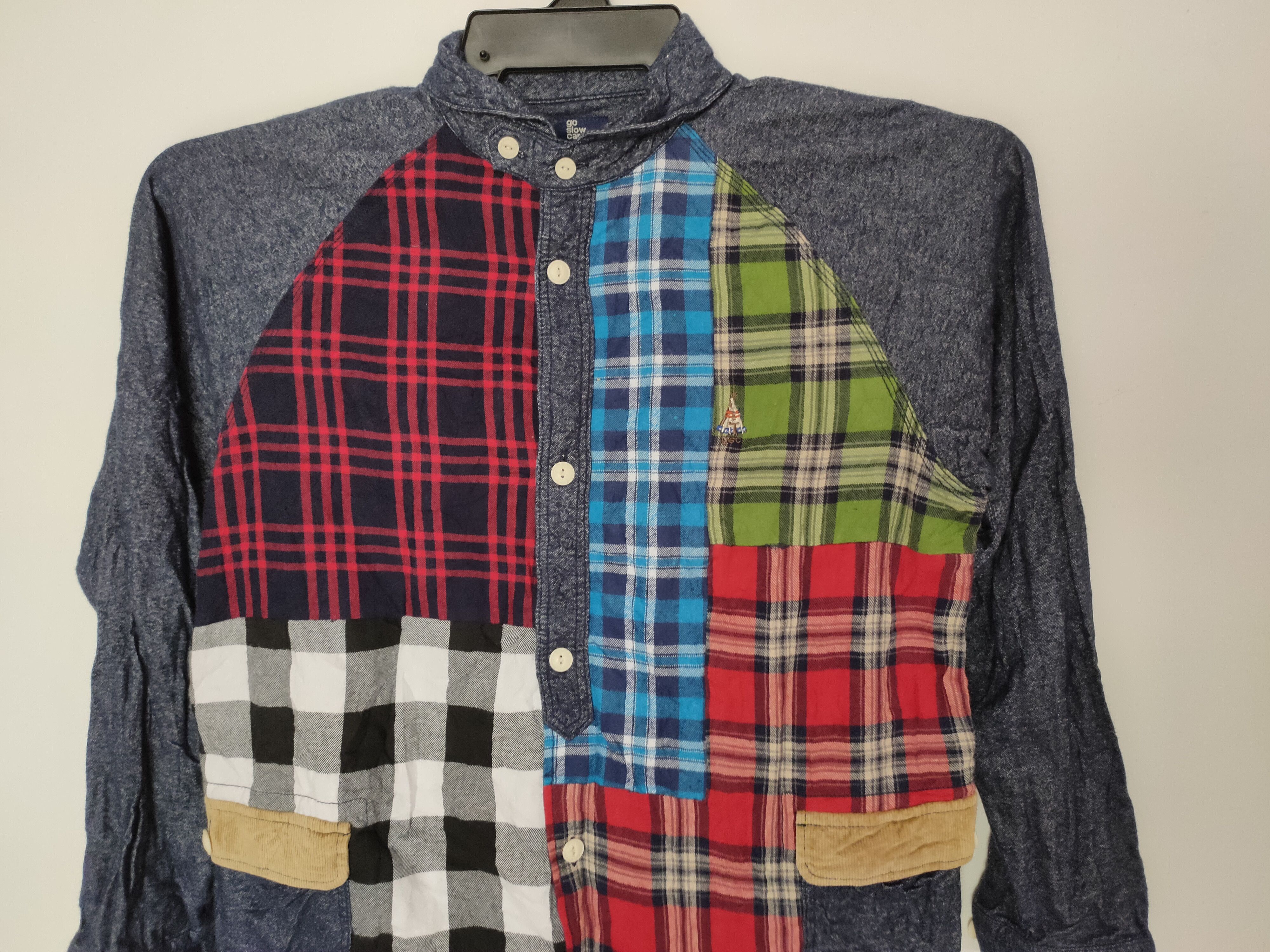 go slow caravan Go Slow Caravan Patchwork Flannel shirt Size US L / EU 52-54 / 3 - 3 Thumbnail