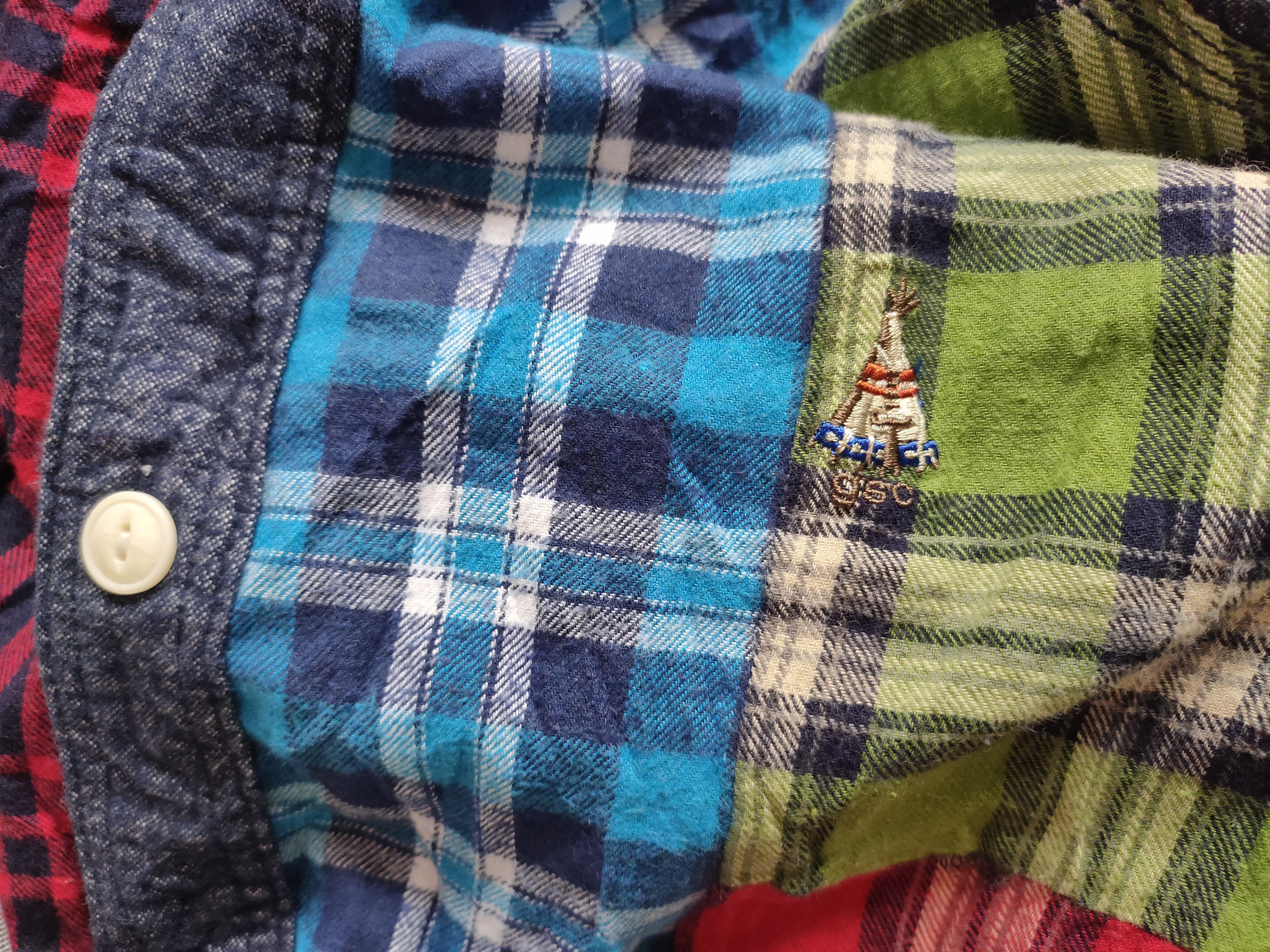 go slow caravan Go Slow Caravan Patchwork Flannel shirt Size US L / EU 52-54 / 3 - 5 Thumbnail