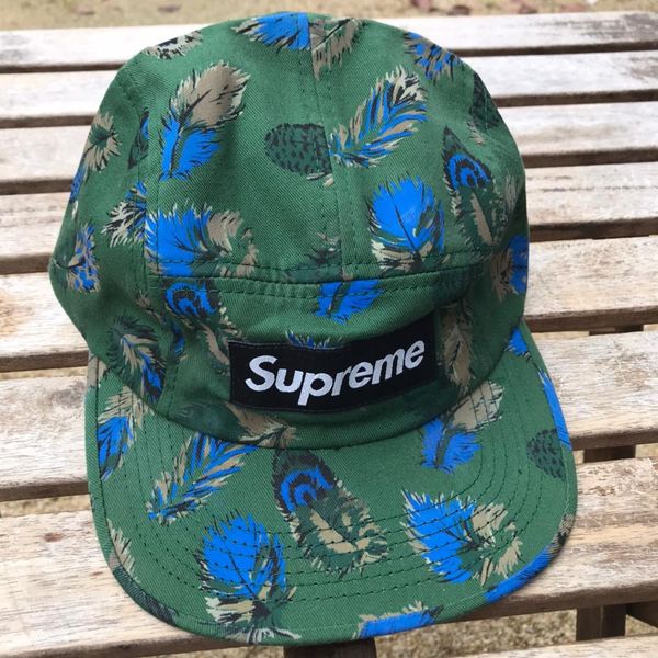 Supreme feathers cheap camp cap