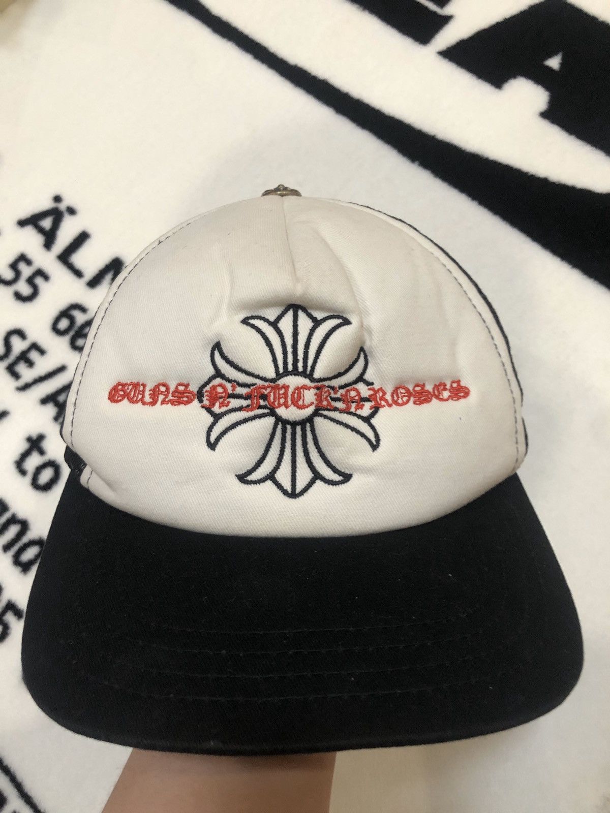 Chrome Hearts Guns N' Fuck'N Roses Trucker Hat | Grailed