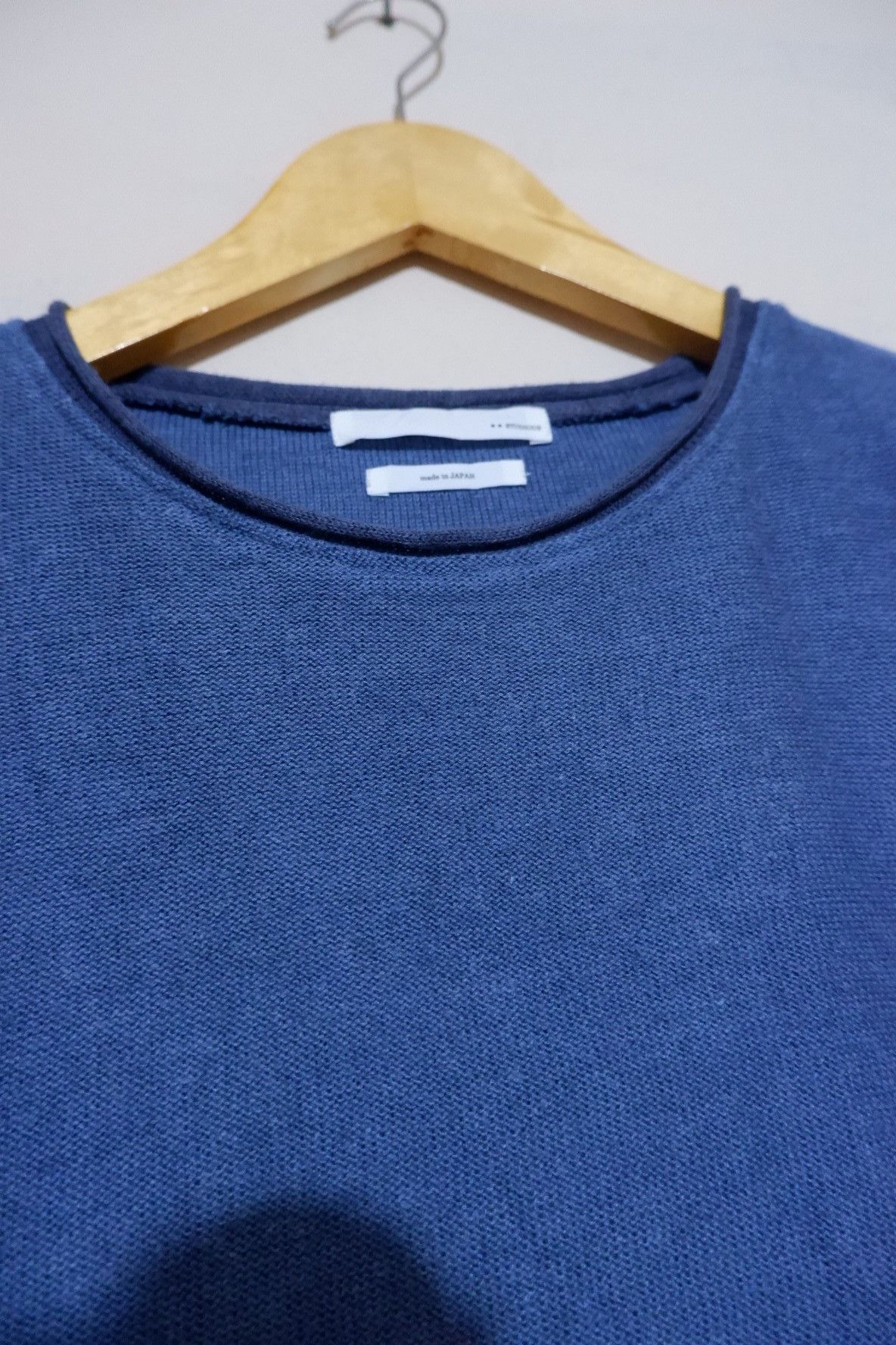 Indigo × Japanese Brand × STUDIOUS Studious Japan Knitwear Size US M / EU 48-50 / 2 - 4 Thumbnail