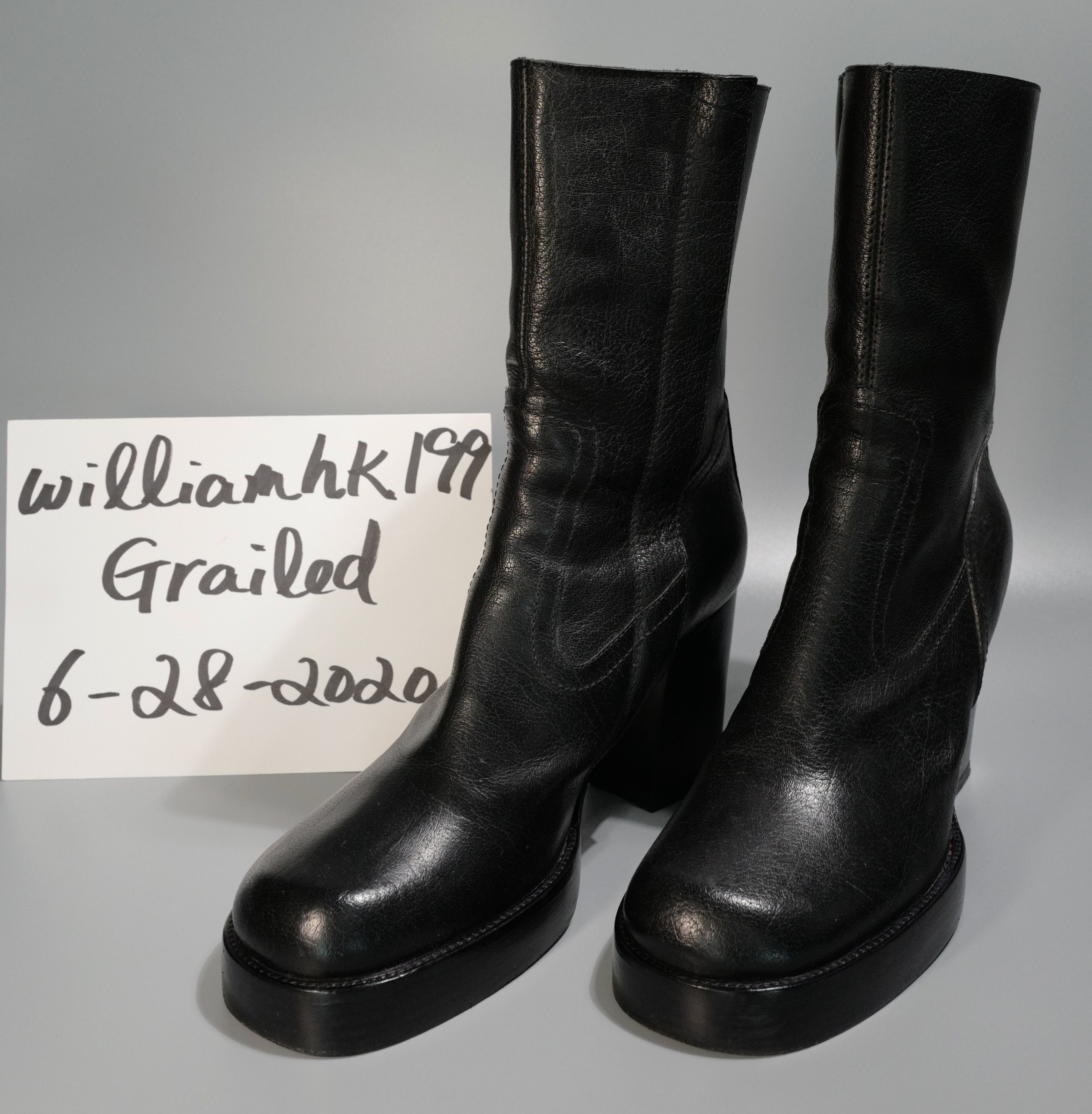 RICK OWENS S/S 2005 Scorpio High Heel Boots