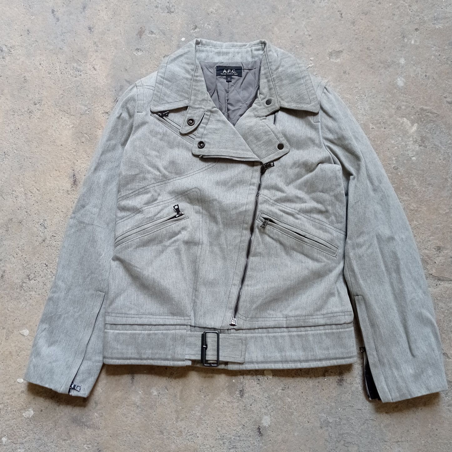 A.P.C. A.P.C rugged denim biker jacket Size US S / EU 44-46 / 1 - 1 Thumbnail