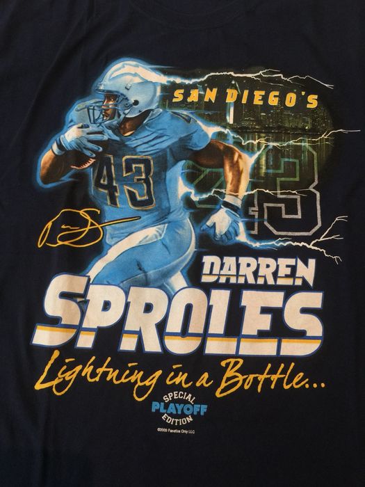 San Diego Darren Sproles Shirt size L Lightning in A Bottle