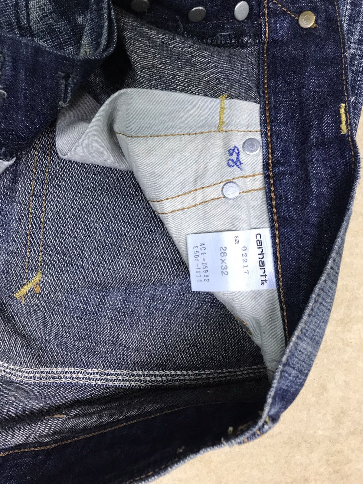 Carhartt Hearts Selvage Denim Size 31x30