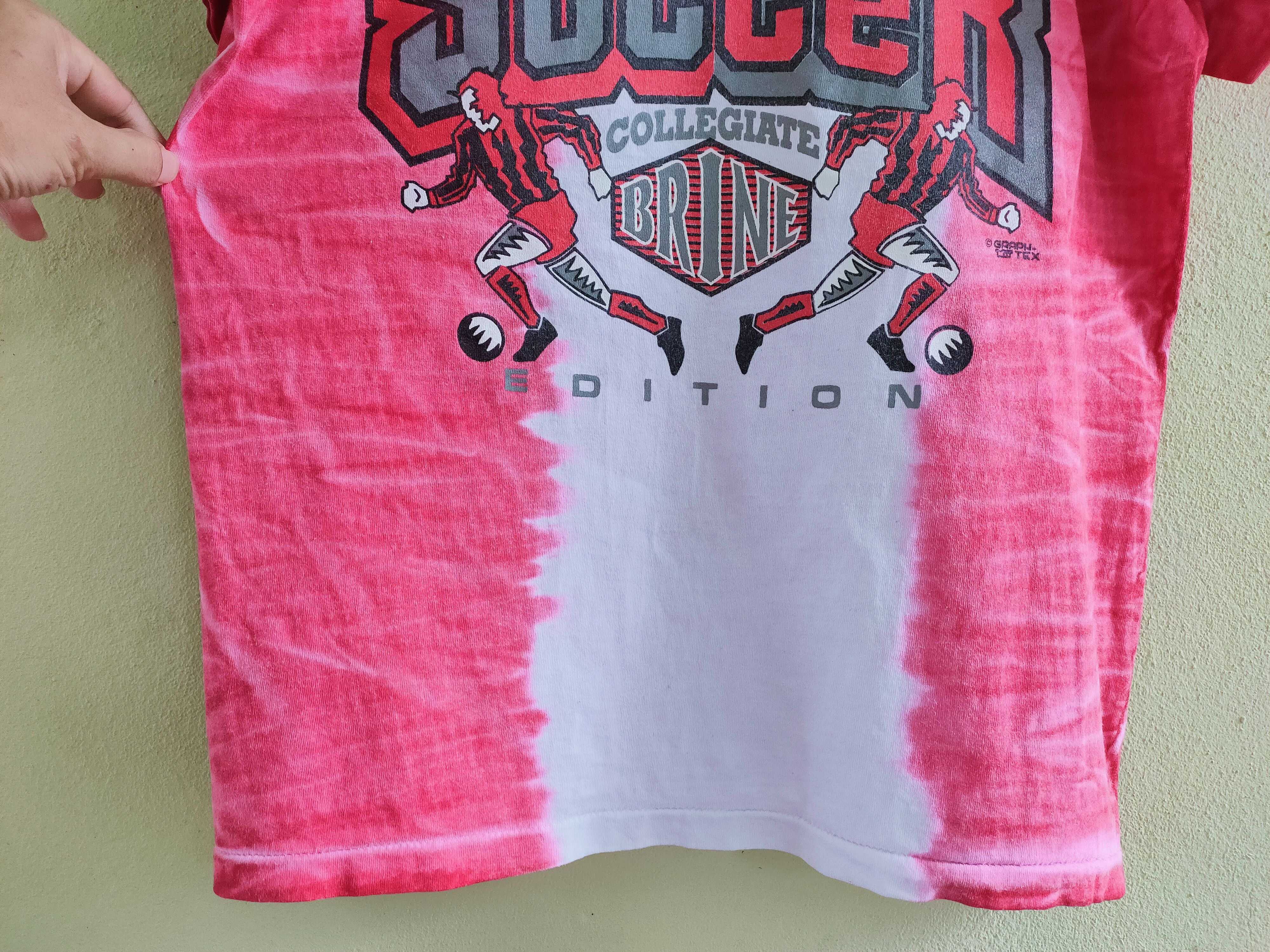 Vintage Vintage 90's RUTGERS SCARLETT KNIGHTS SOCCER tie dye tee Size US M / EU 48-50 / 2 - 3 Thumbnail