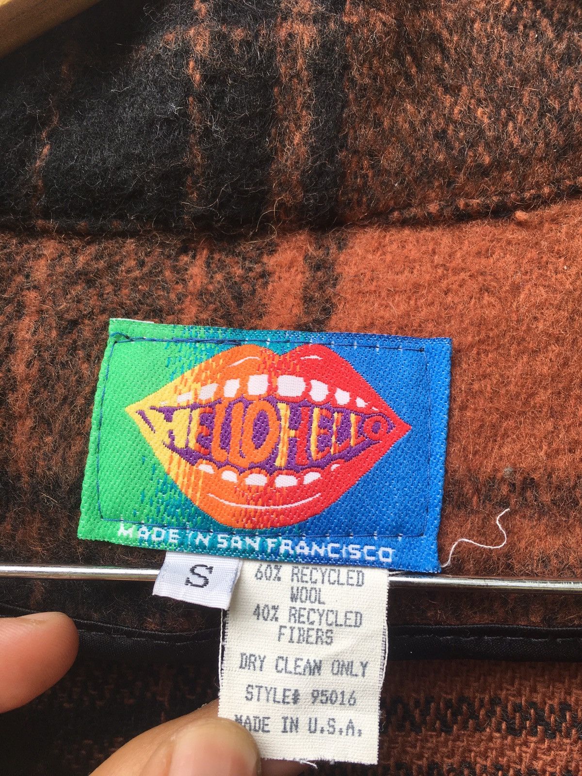 Vintage Vintage HelloHello San Francisco Wool Pull Over Jacket Size US L / EU 52-54 / 3 - 4 Thumbnail