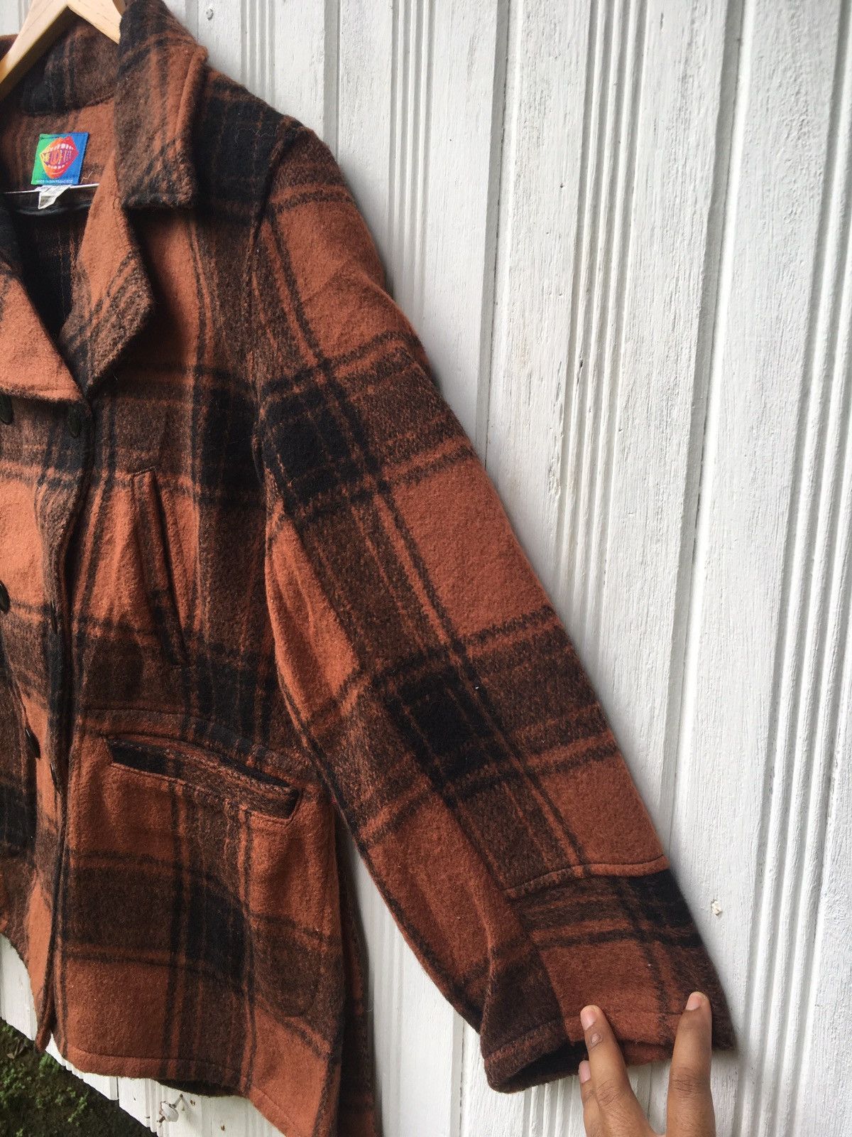 Vintage Vintage HelloHello San Francisco Wool Pull Over Jacket Size US L / EU 52-54 / 3 - 3 Thumbnail