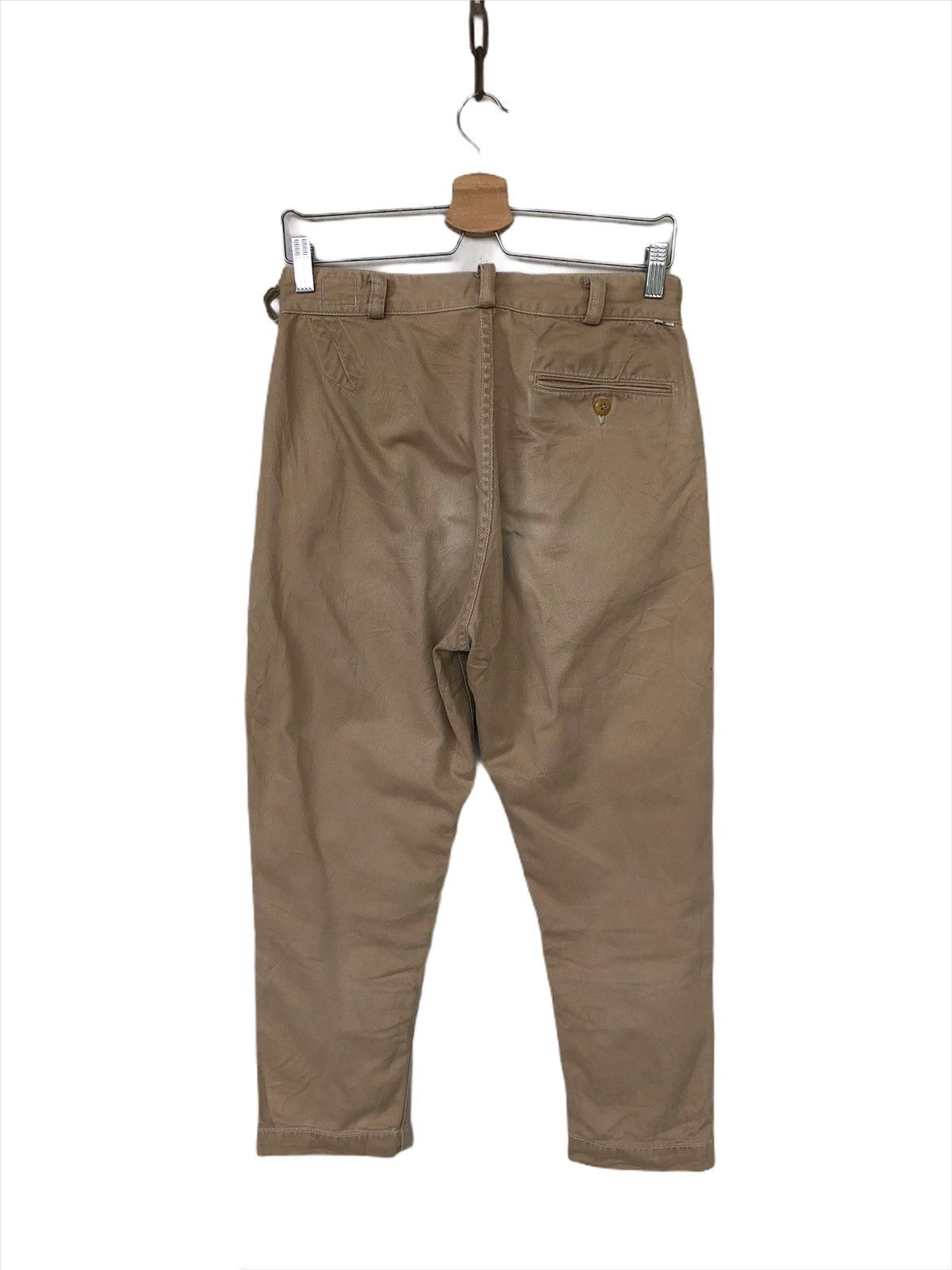 Orslow ORSLOW 🇯🇵 Drop Crotch 🎈Gabardine Crop Khakis Pants Size US 28 / EU 44 - 6 Thumbnail