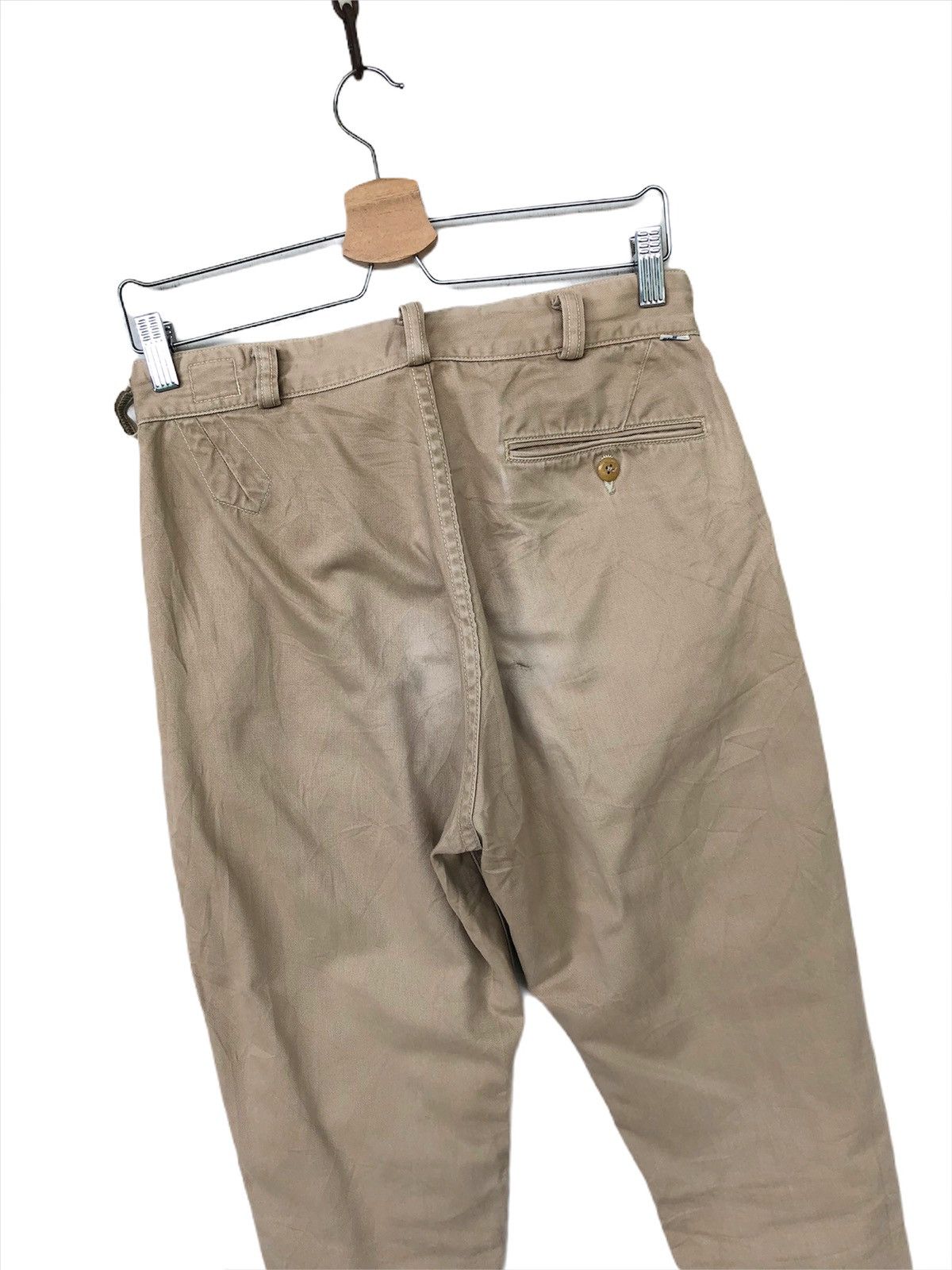 Orslow ORSLOW 🇯🇵 Drop Crotch 🎈Gabardine Crop Khakis Pants Size US 28 / EU 44 - 7 Thumbnail