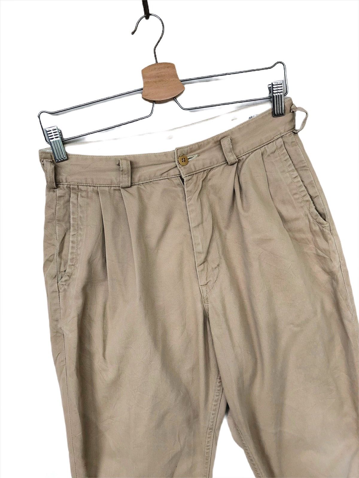 Orslow ORSLOW 🇯🇵 Drop Crotch 🎈Gabardine Crop Khakis Pants Size US 28 / EU 44 - 4 Thumbnail
