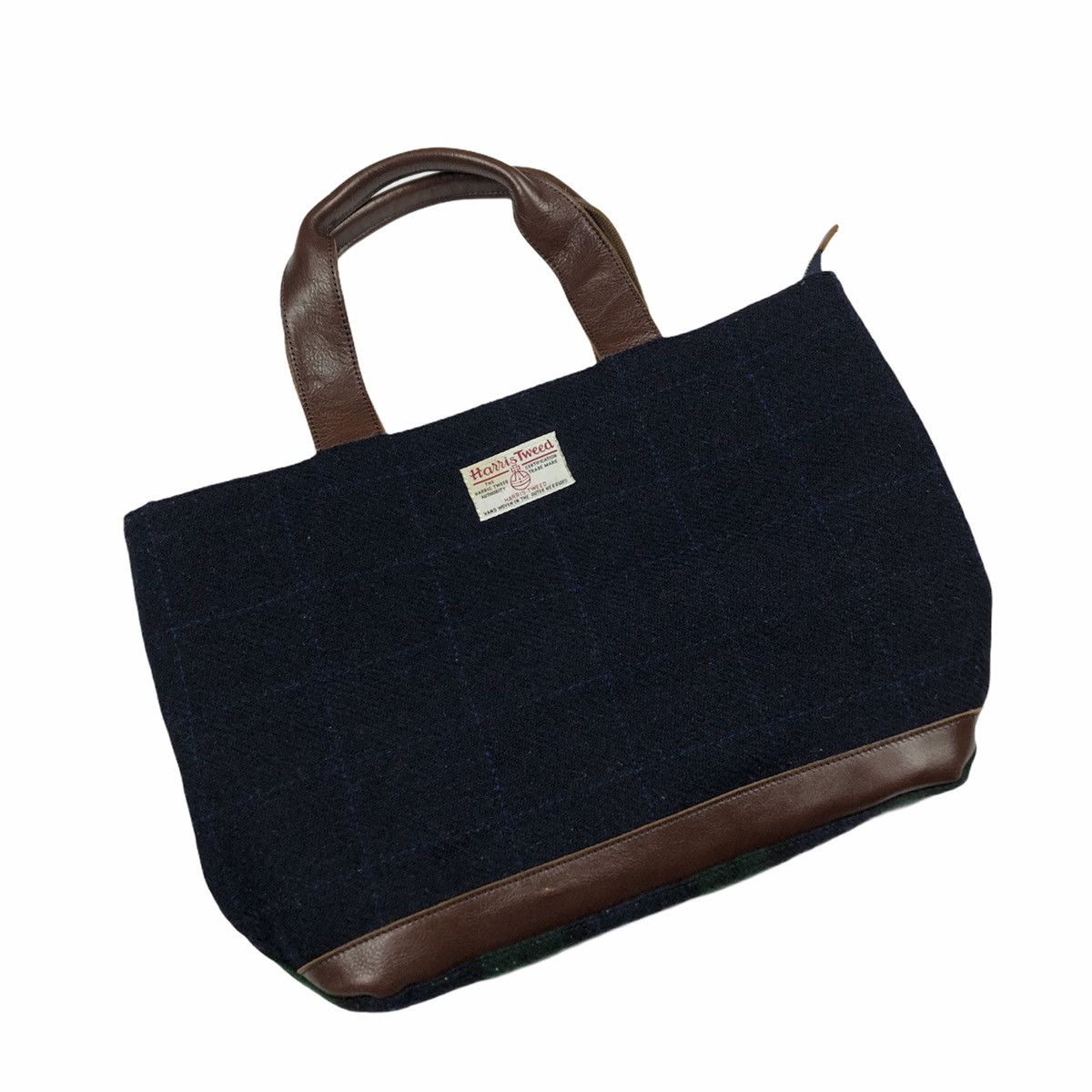 Harris Tweed Moon England Luxury Fabric Wool Tote Bag