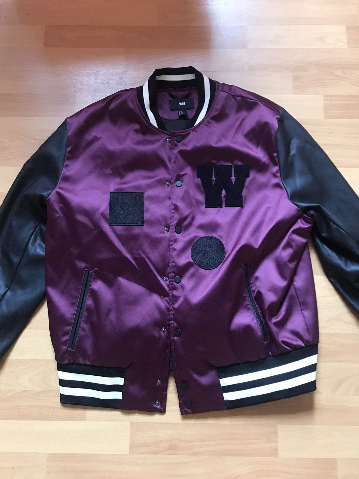 image of H&m x The Weeknd’S Xo Purple Bomber Jacket, Men's (Size Large)