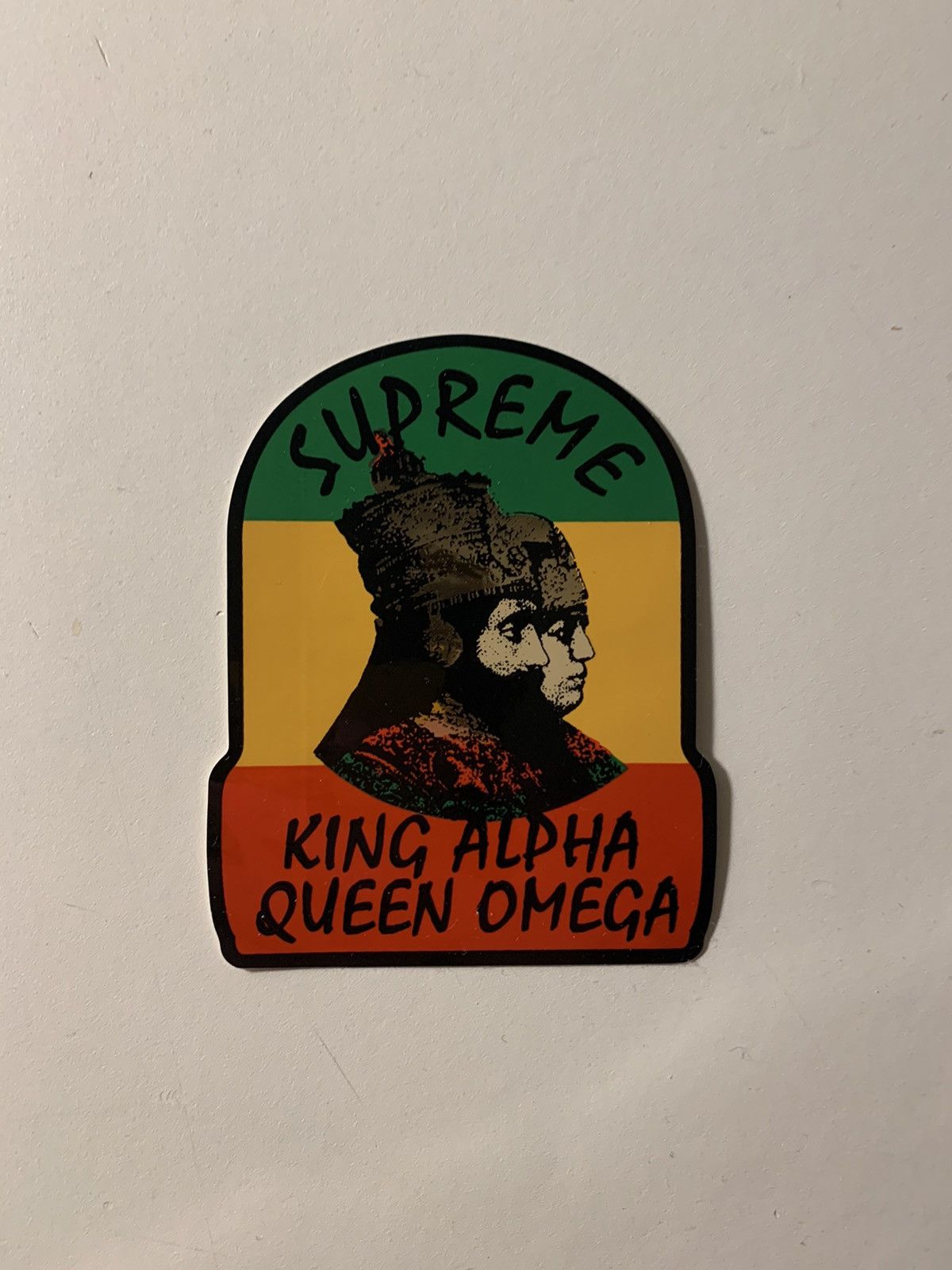 Supreme KING ALPHA QUEEN OMEGA キャップ ベージュ Supreme Alpha Omega | Grailed