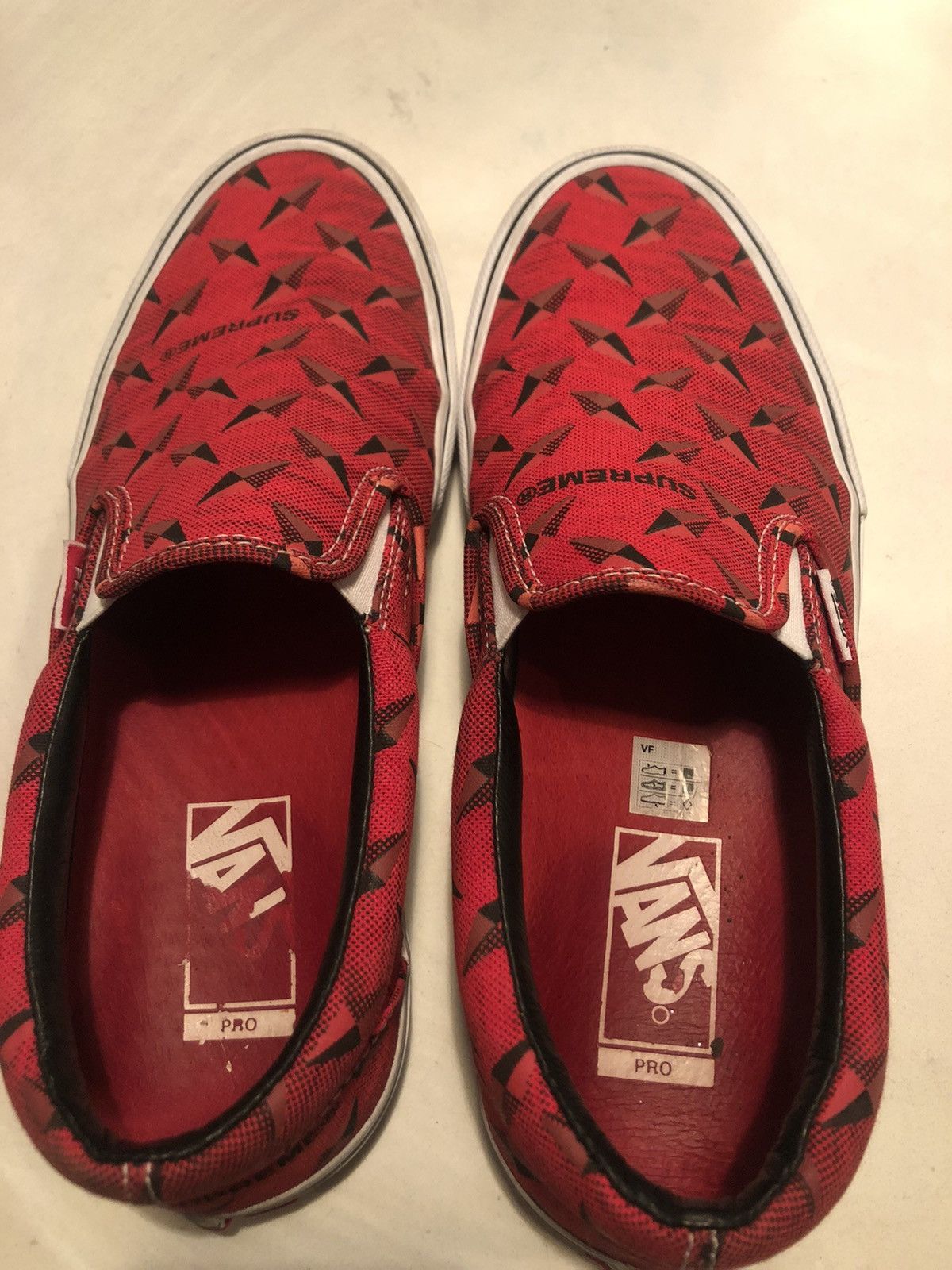 Supreme × Vans Supreme Vans Diamond Plate Slip Ons Size US 9 / EU 42 - 4 Thumbnail