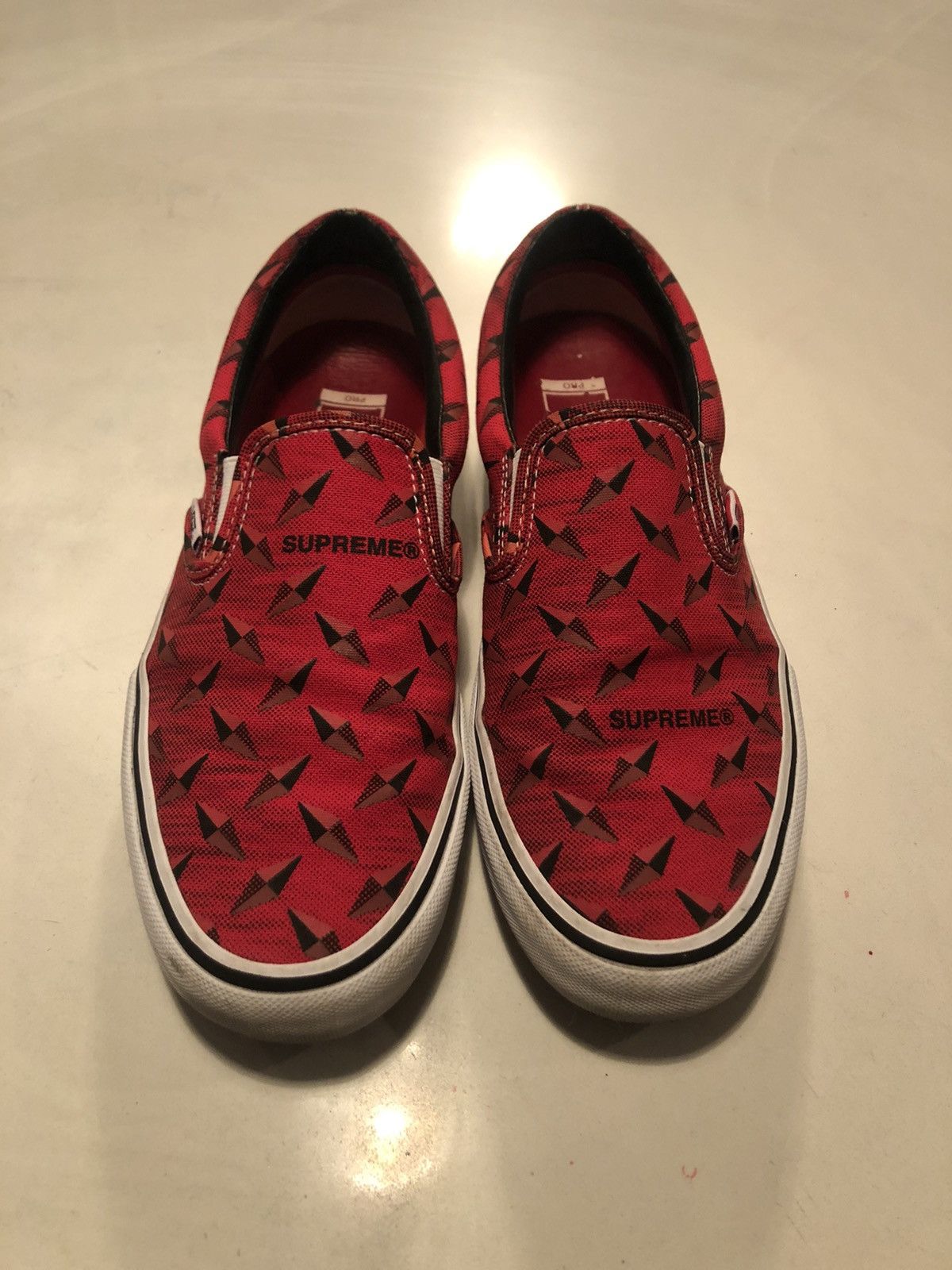 Supreme Supreme Vans Diamond Plate Slip Ons | Grailed