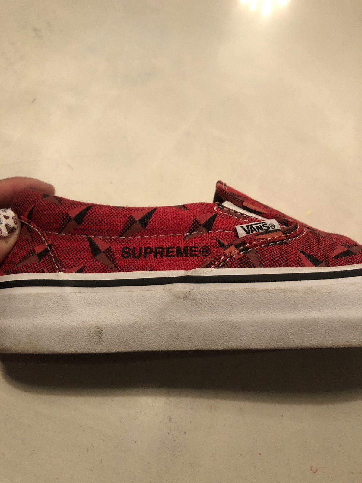 Supreme × Vans Supreme Vans Diamond Plate Slip Ons Size US 9 / EU 42 - 5 Thumbnail
