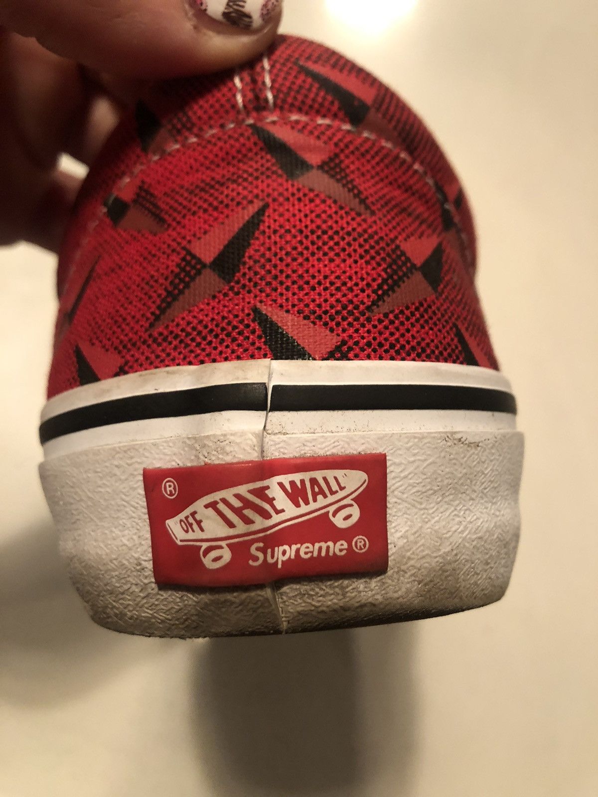 Supreme × Vans Supreme Vans Diamond Plate Slip Ons Size US 9 / EU 42 - 6 Thumbnail