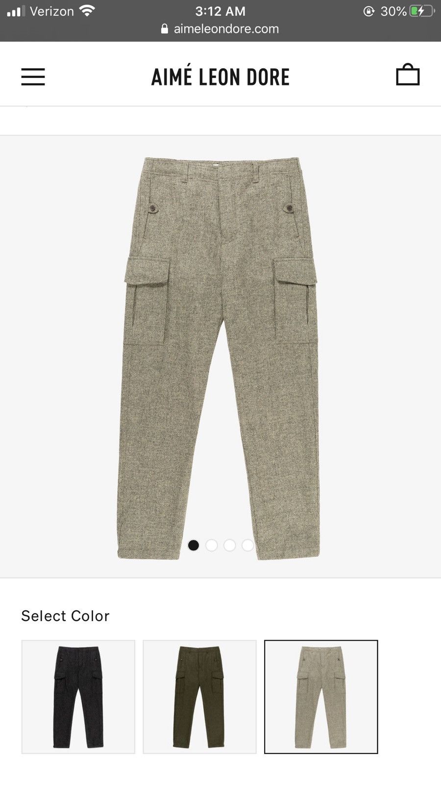 パンツ Aime Leon Dore Wool Cargo Trousers XS Aime Leon Dore Aime Leon Dore Grey Wool Cargo Trouser | Grailed