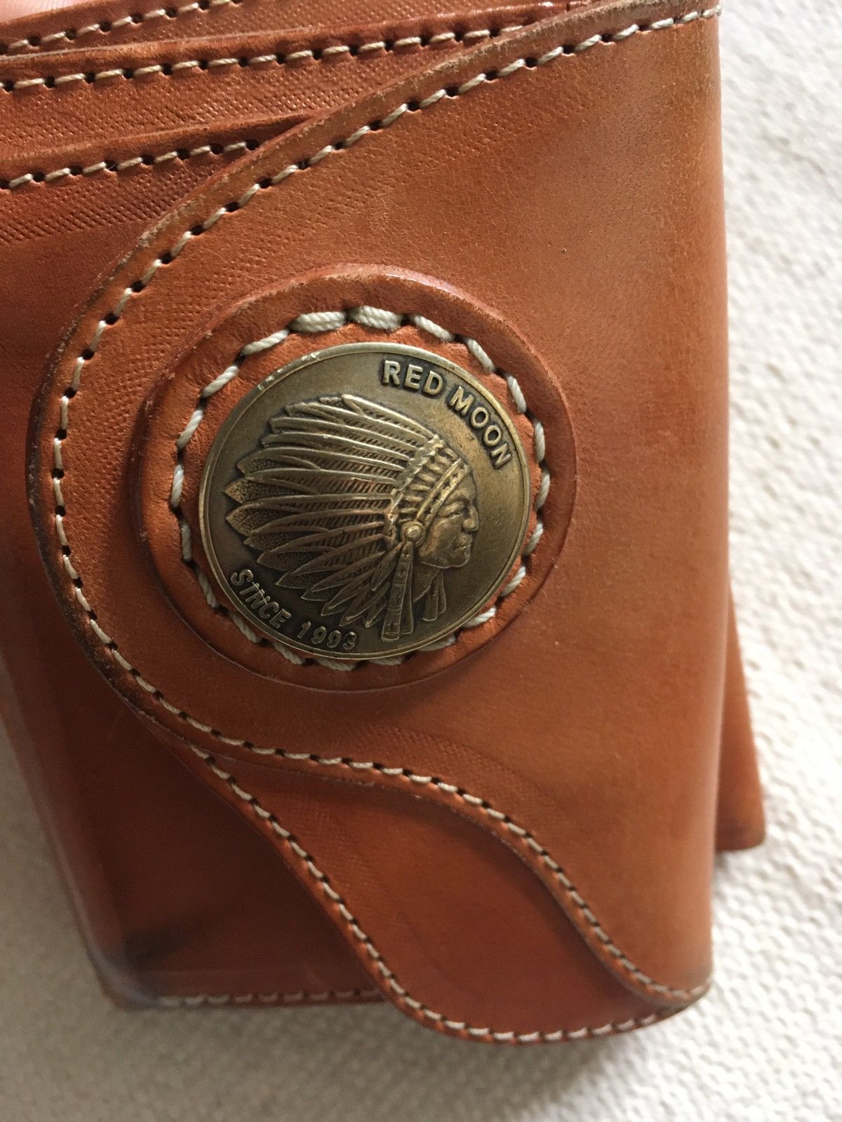 Redmoon Red Moon Tan trifold wallet | Grailed