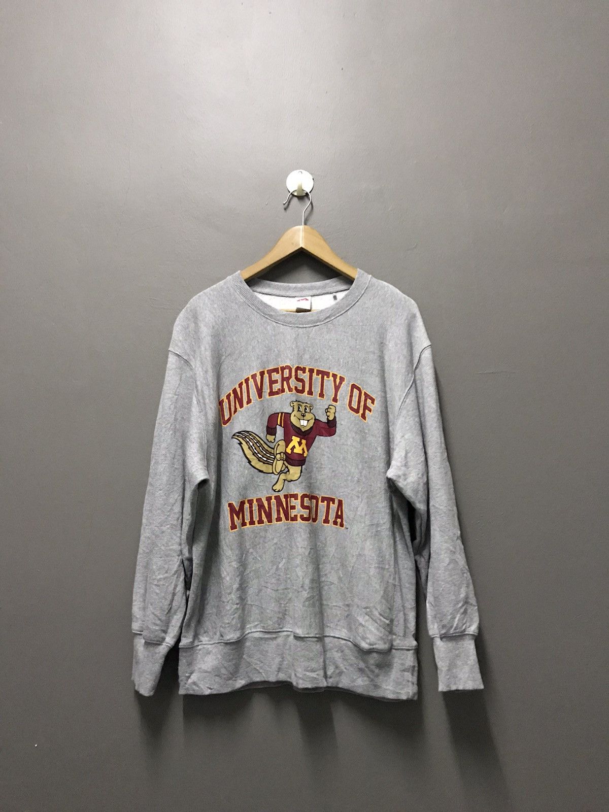 University Minnesota スウェット UNIVERSITY OF MINNESOTA REVERSE WEAVE SWEATER LARGE