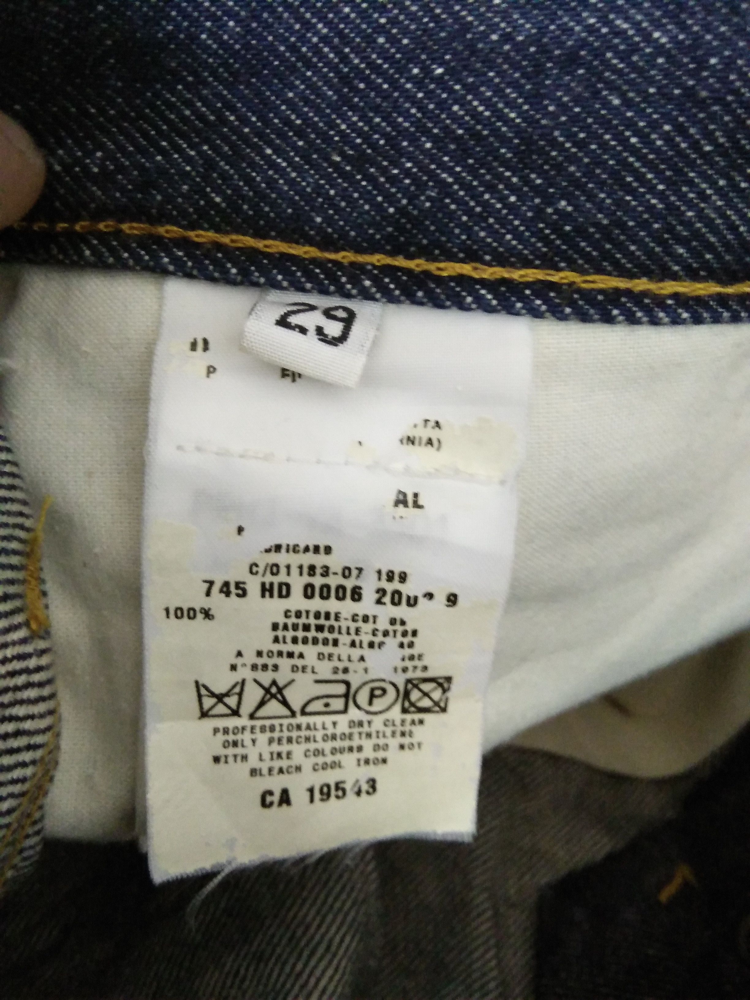 Helmut Lang 1998 HELMUT LANG DENIM WAIST 30 (A808) W30 Size US 30 / EU 46 - 5 Thumbnail