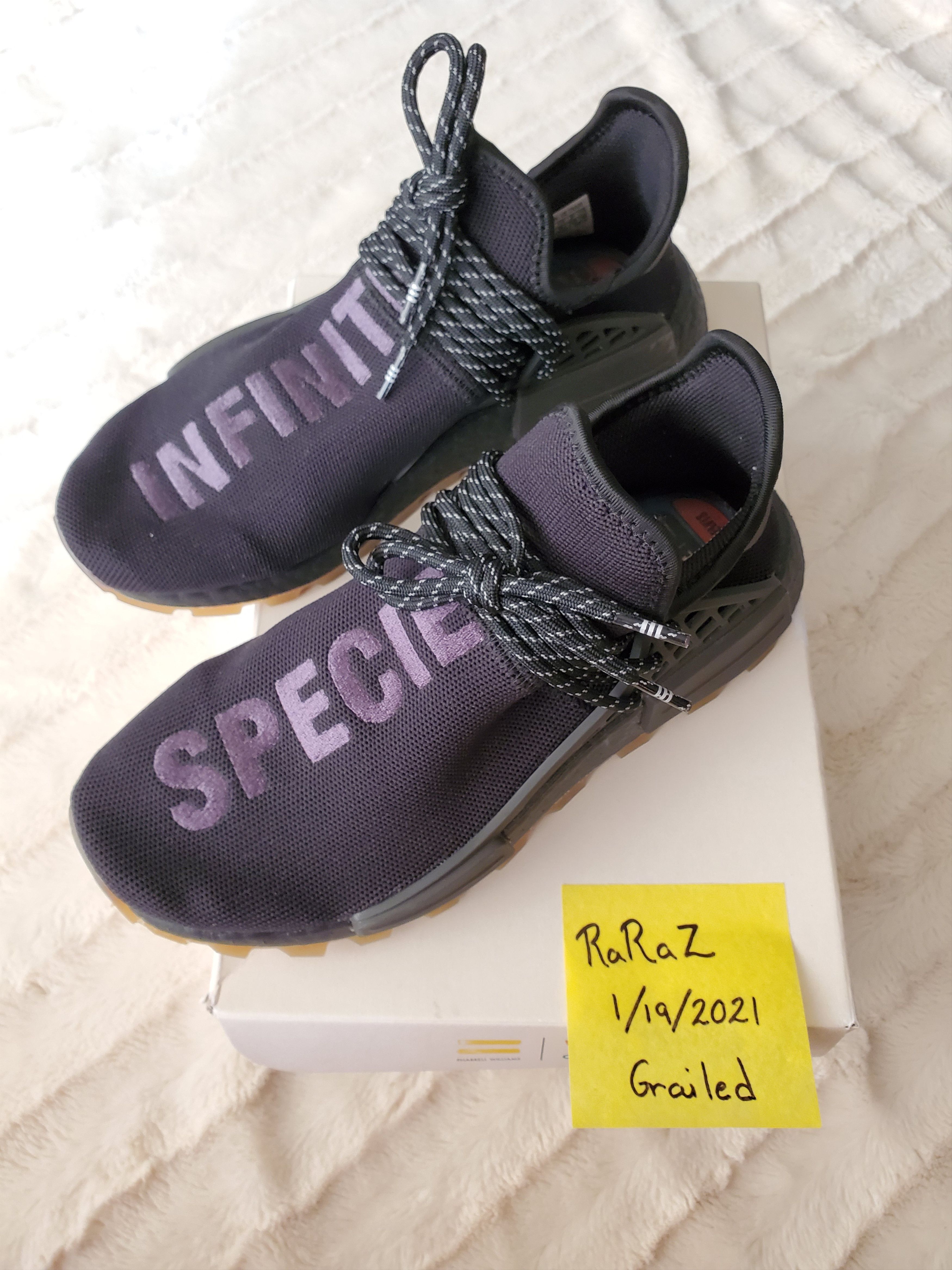 Adidas × Pharrell Adidas NMD Hu Trail Pharrell Her Time "Infinite Species" Size US 6.5 / EU 39-40 - 12 Thumbnail