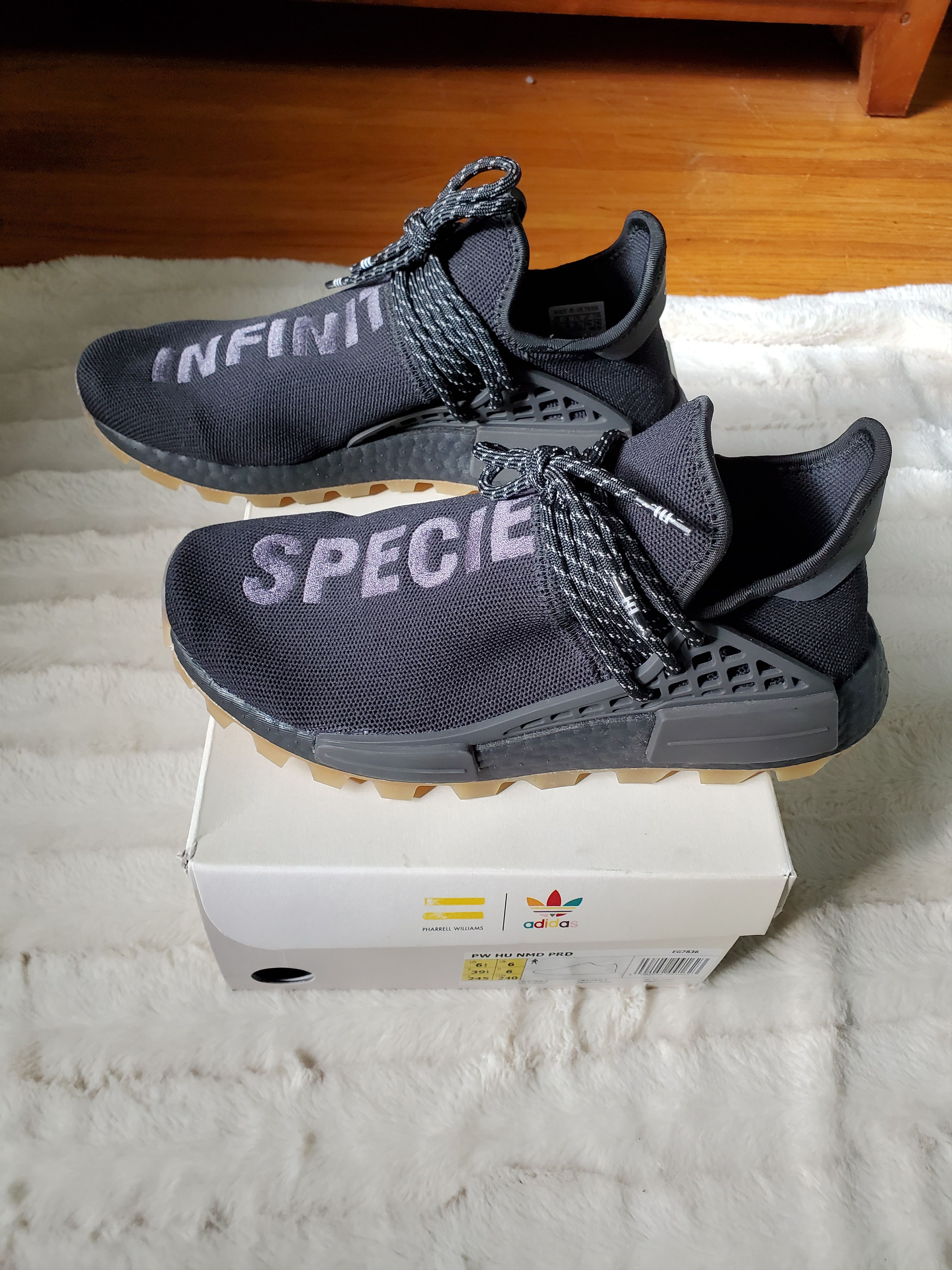 Adidas × Pharrell Adidas NMD Hu Trail Pharrell Her Time "Infinite Species" Size US 6.5 / EU 39-40 - 4 Thumbnail