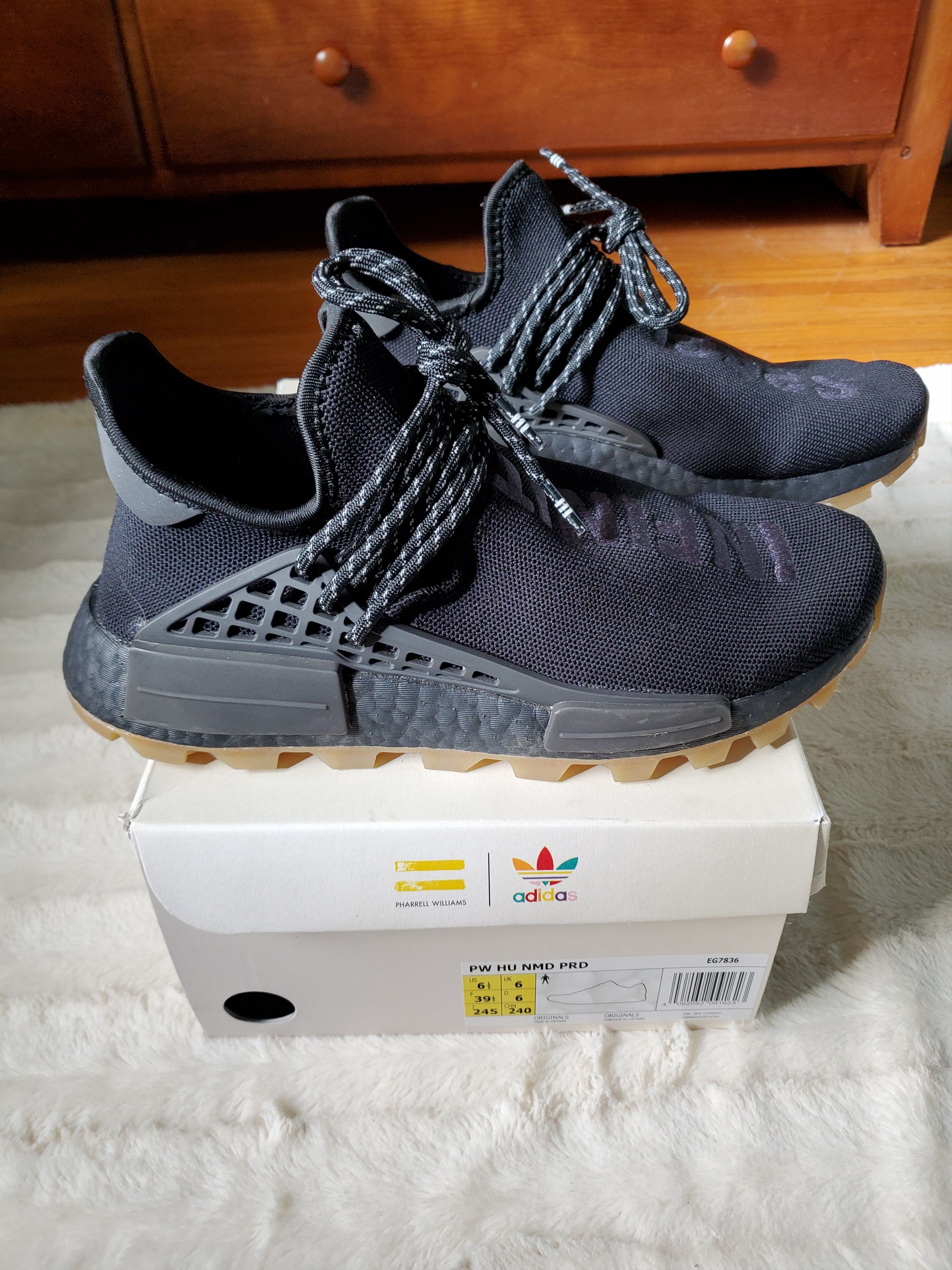 Adidas × Pharrell Adidas NMD Hu Trail Pharrell Her Time "Infinite Species" Size US 6.5 / EU 39-40 - 6 Thumbnail
