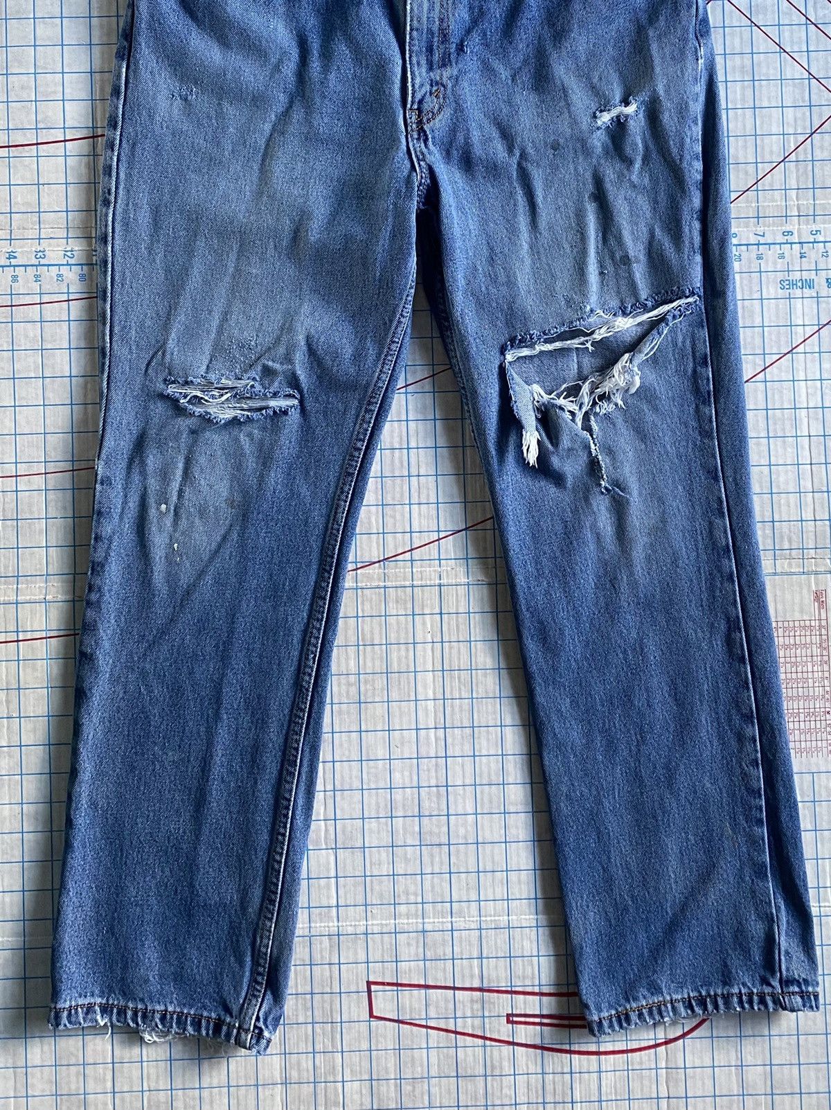 Levi's × Levi's Vintage Clothing × Vintage Vintage Levi’s Orange Tab Distressed Denim Fits 36x34 Size US 36 / EU 52 - 4 Thumbnail